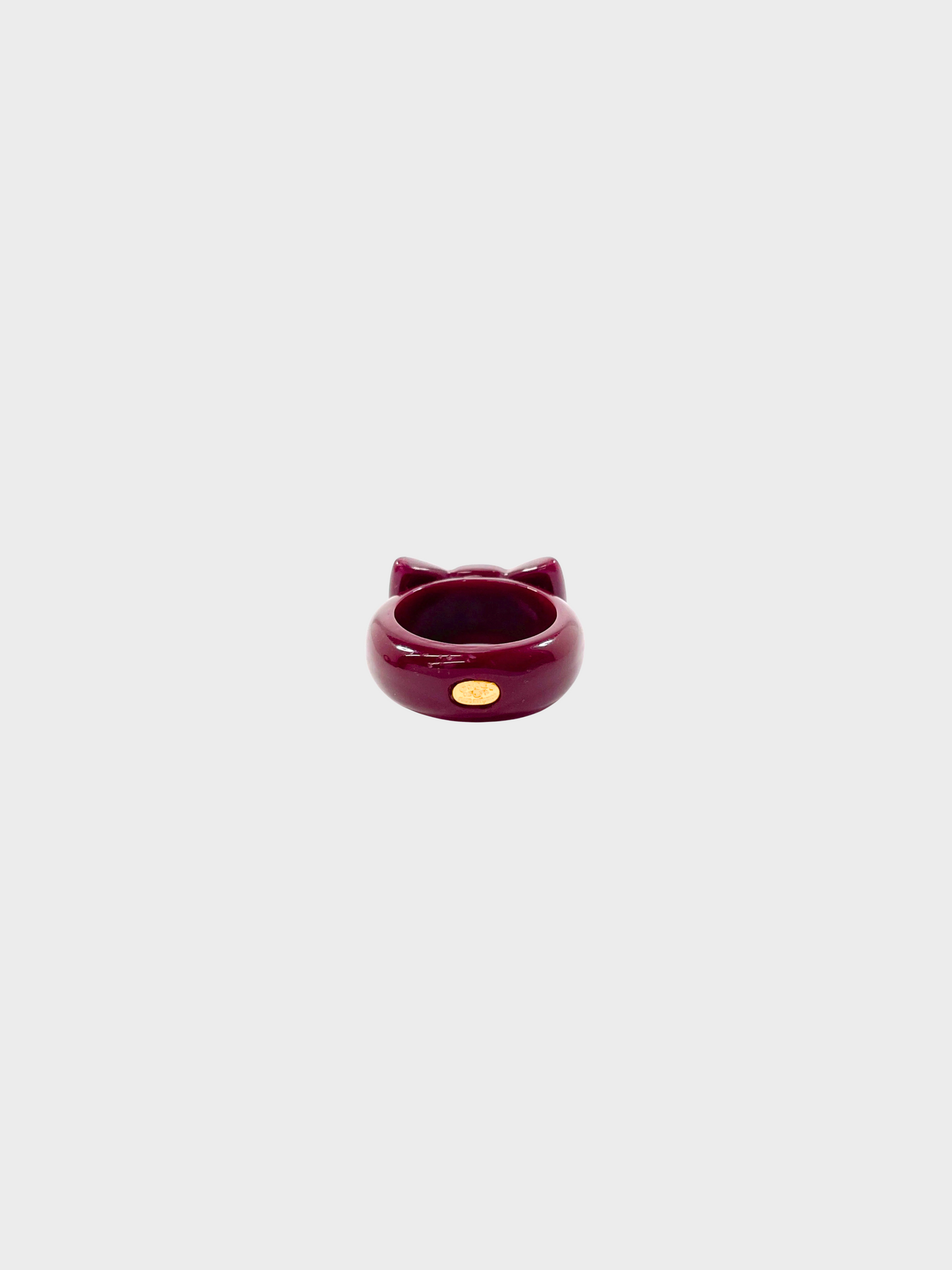 Chanel 2002 Red Coco Mark Ribbon Ring