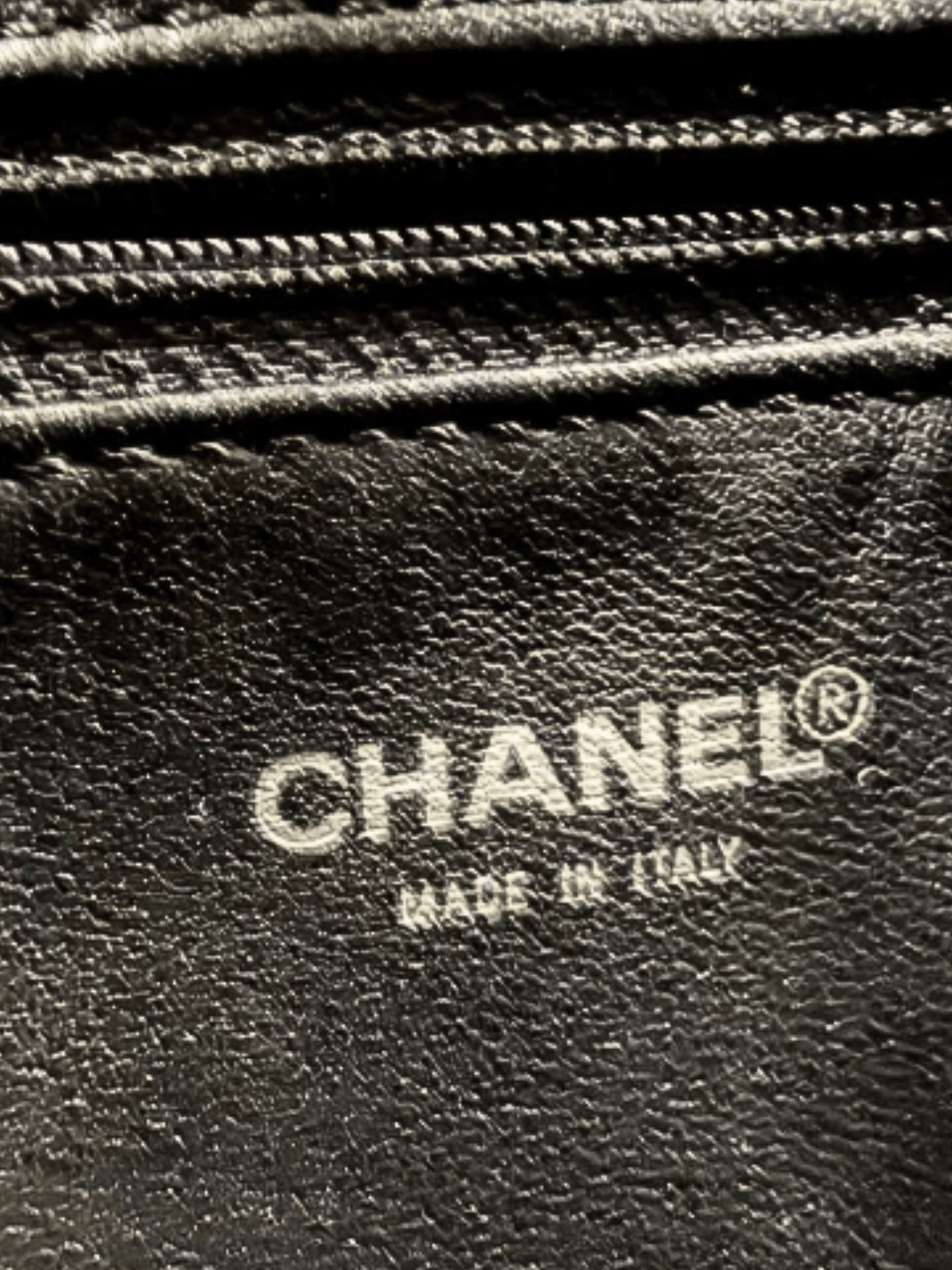 Chanel 2000s Black Caviar Skin Reissue Tote Bag
