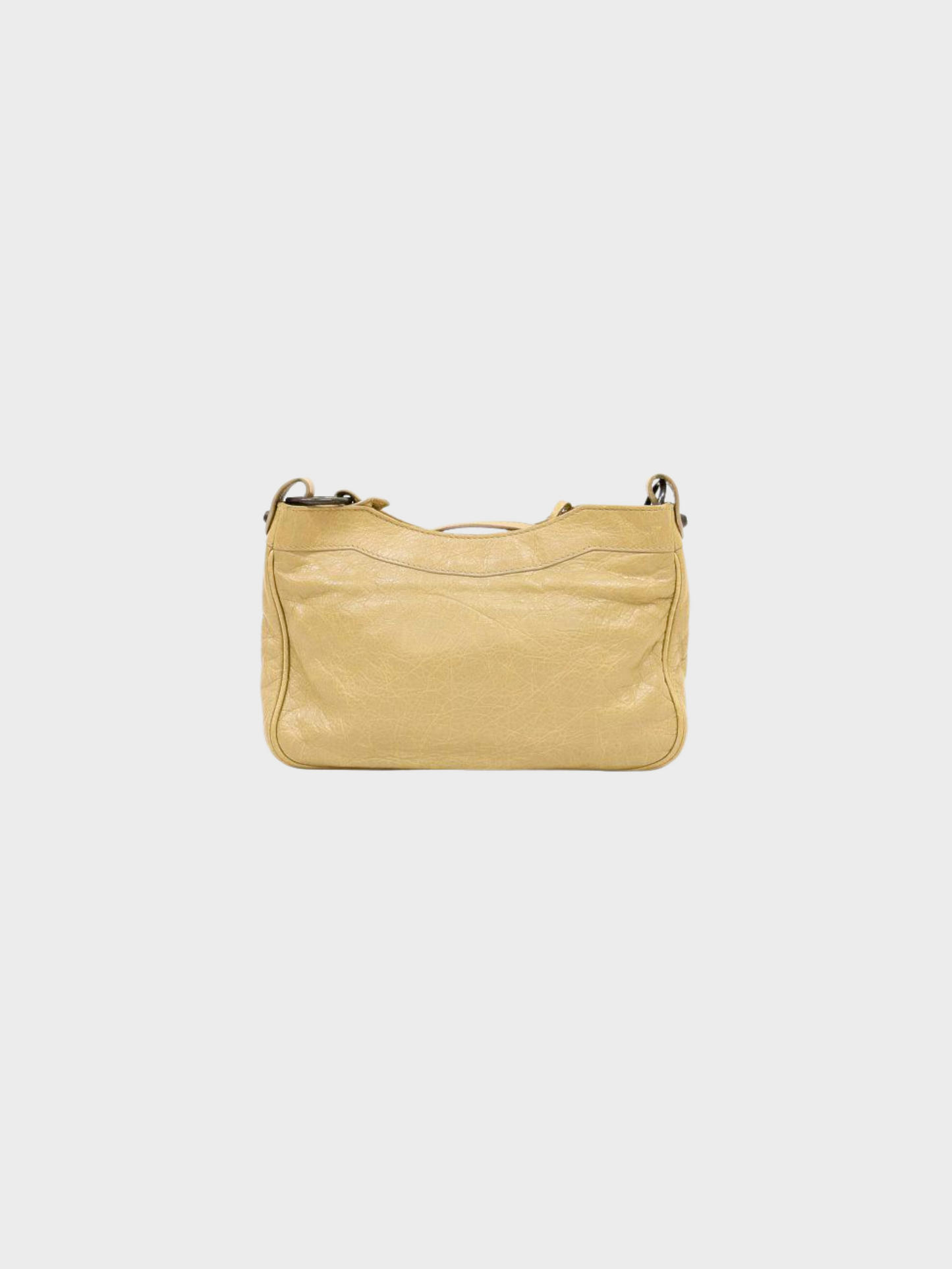 Balenciaga 2000s Beige Leather Shoulder Bag