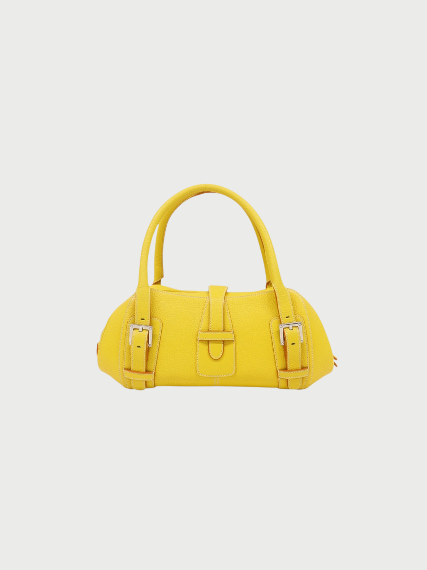 Loewe 2000s Yellow Leather Senda Bag