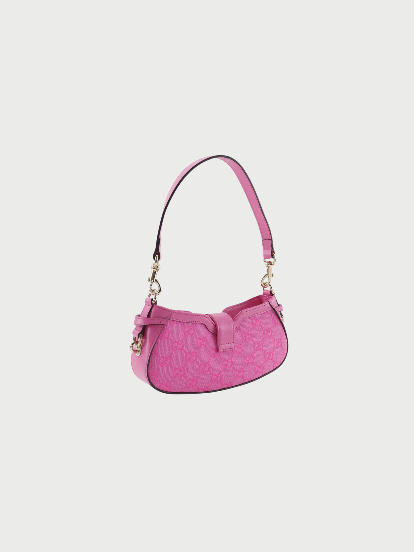 Gucci 2020s Pink GG Canvas Moonside Mini Shoulder Bag