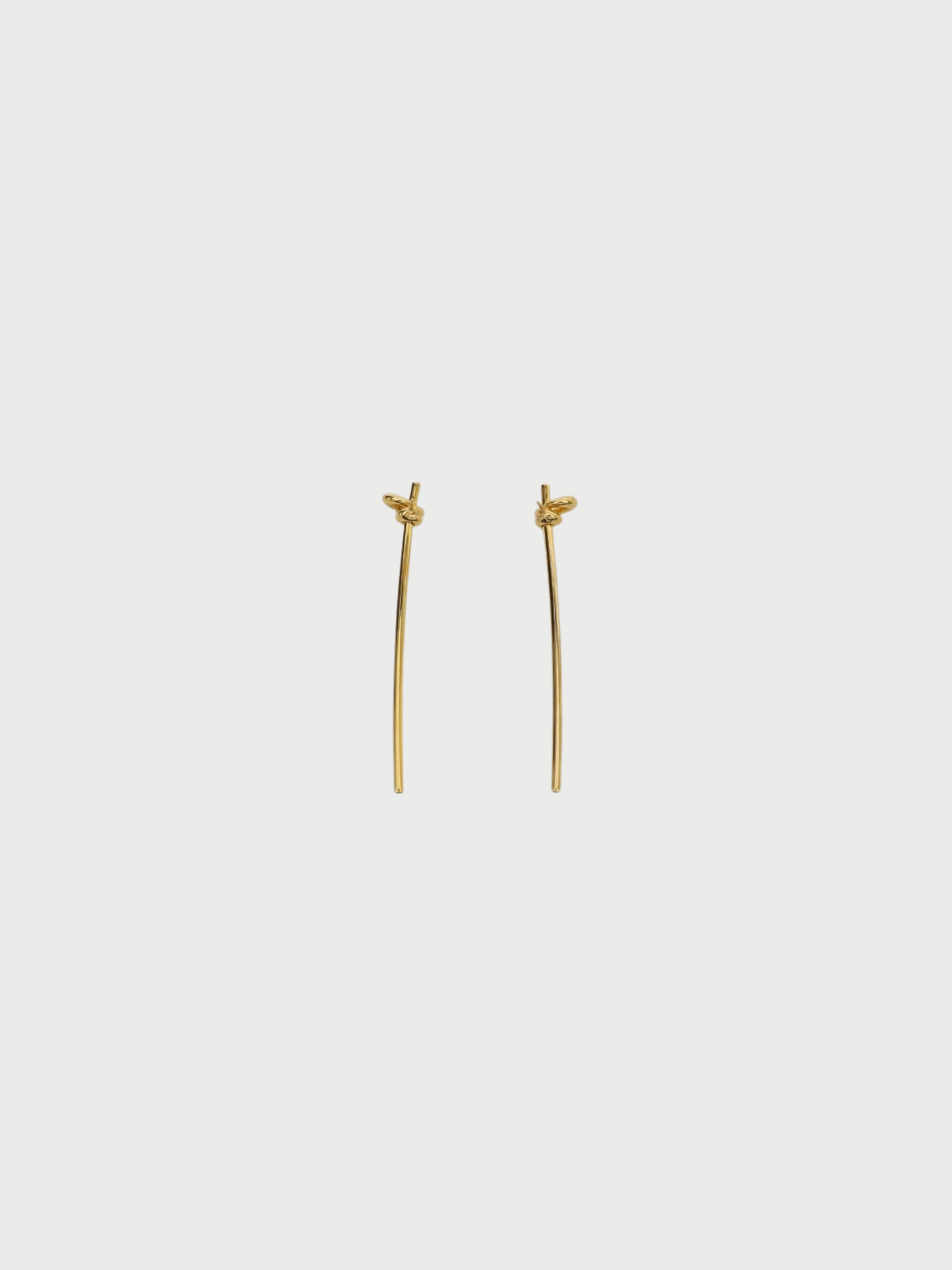 Fendi 2020s Gold Plated Metal Filo Earrings