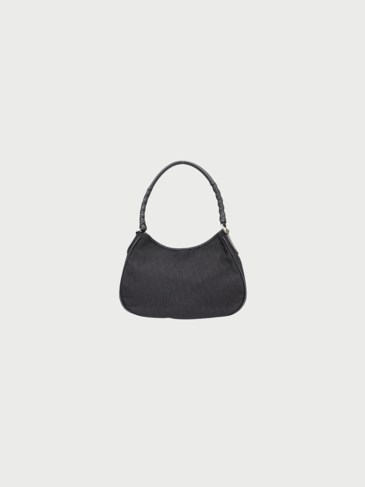Christian Dior 2007  Black Trotter Canvas One-Shoulder Bag