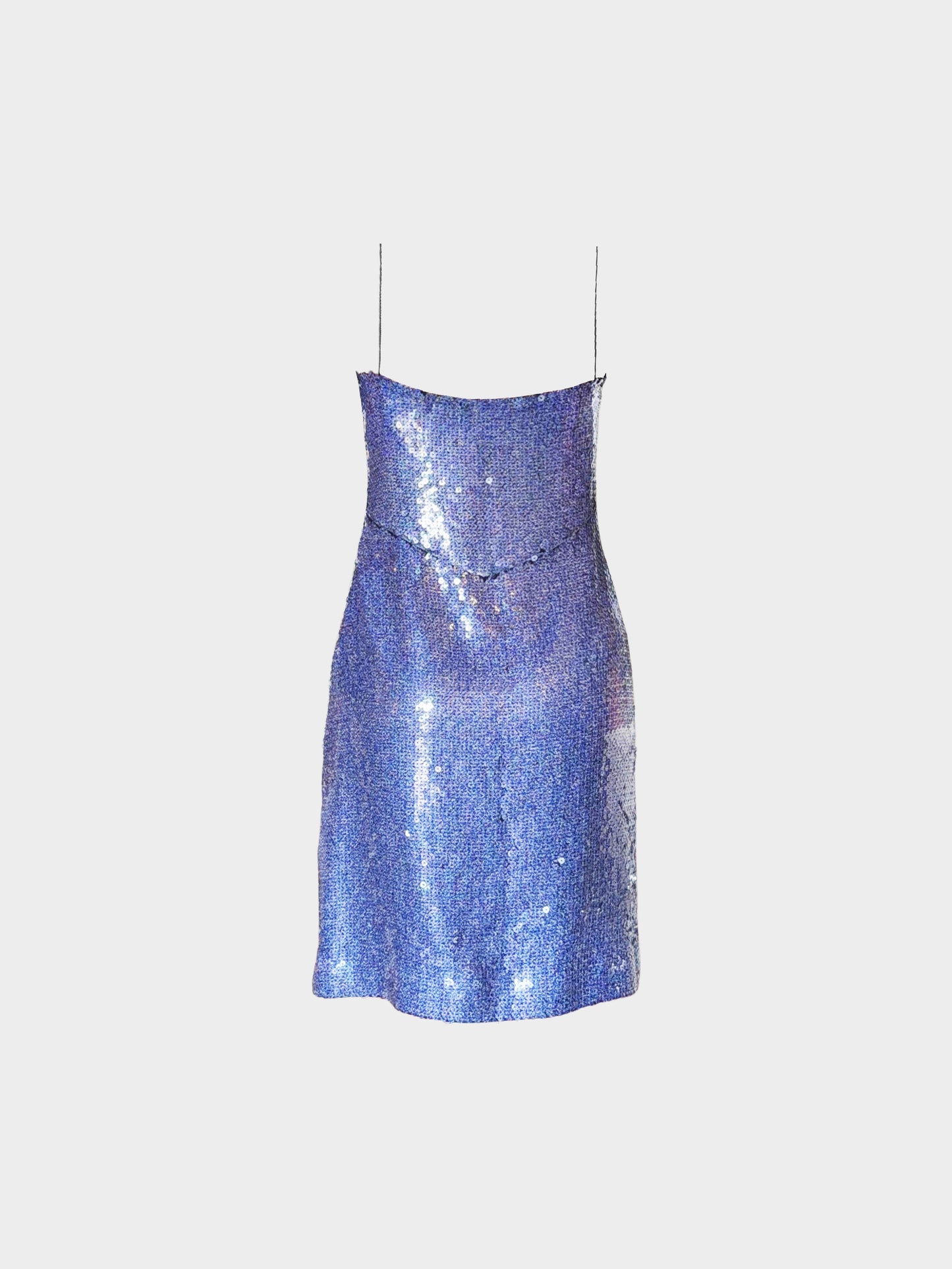 Christian Dior by John Galliano SS 2000 Blue Sequin Dress