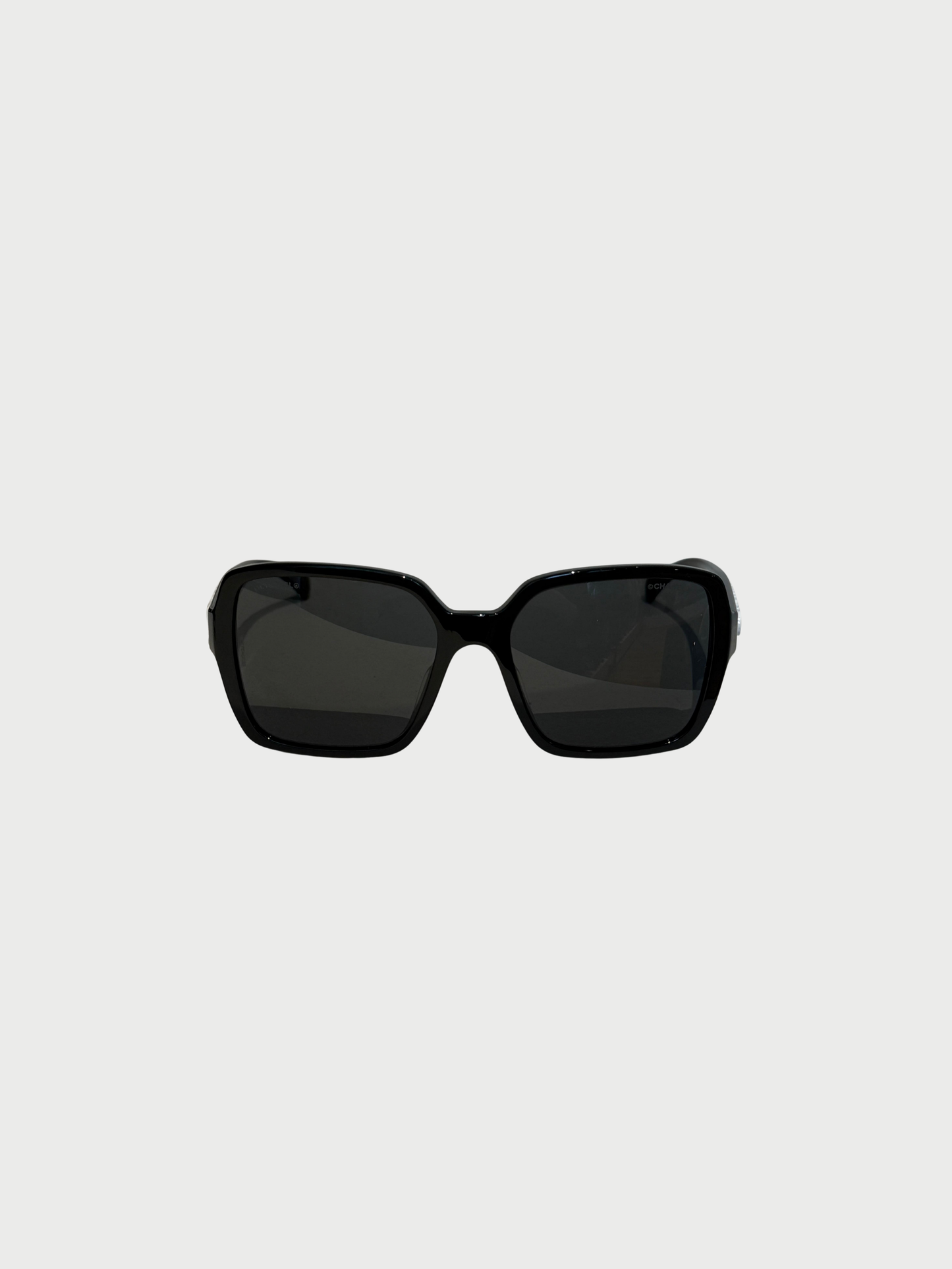 Chanel 2020s Black Acetate CH5408 Square Sunglasses