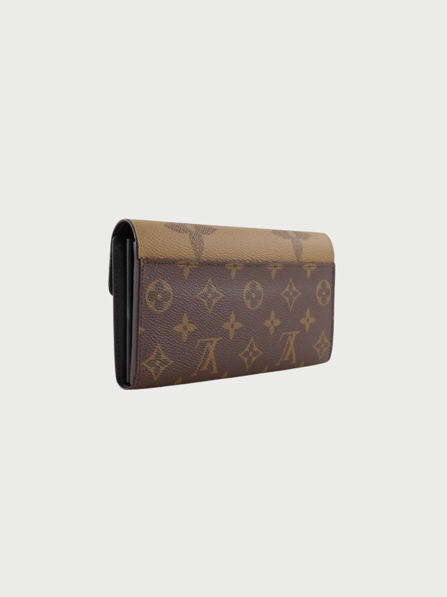 Louis Vuitton 2020s Brown Monogram Giant Reverse Sarah Wallet