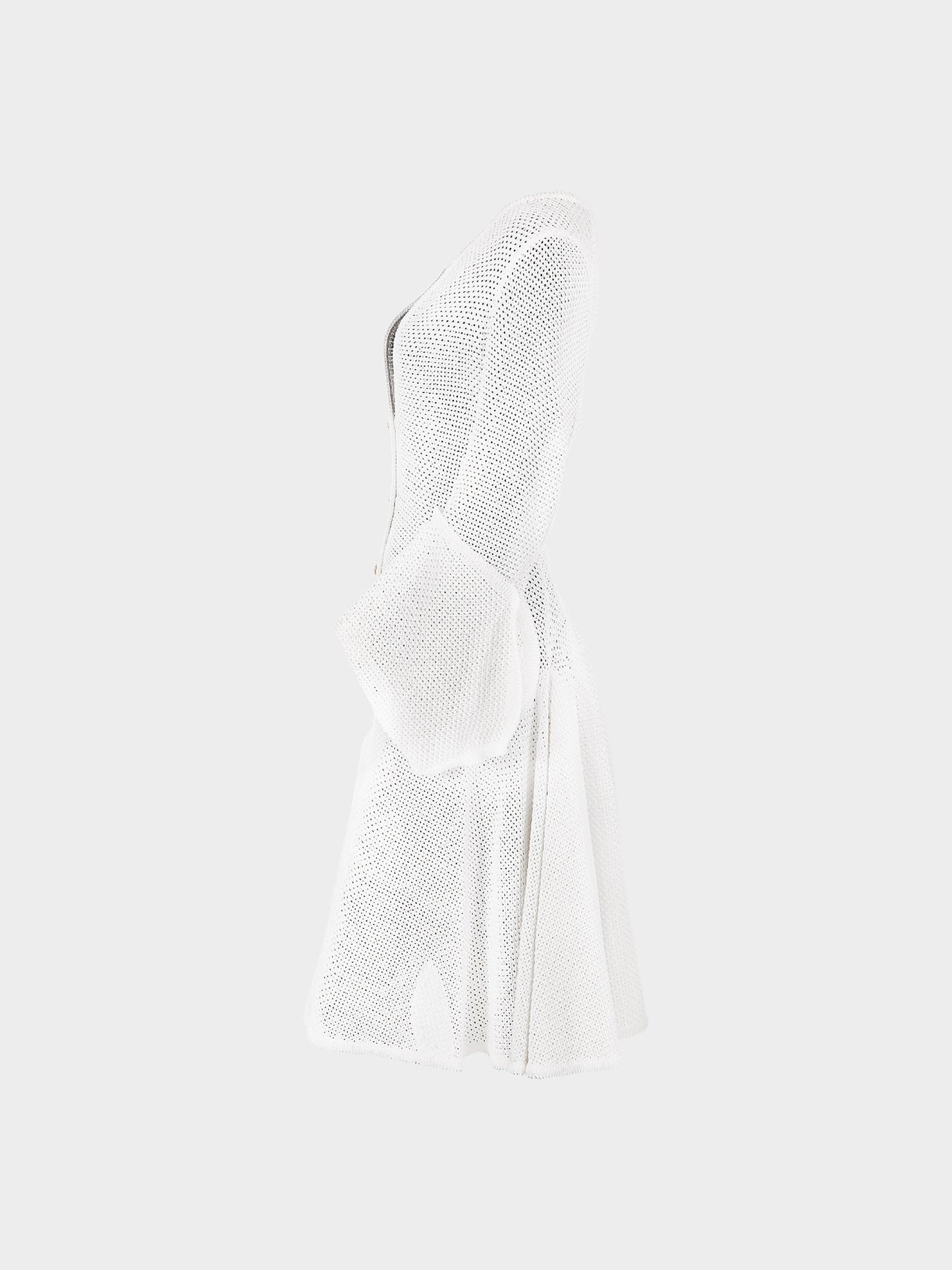 Vivienne Westwood SS 1995 White 'Erotic Zones' Synthetic Raffia Coat