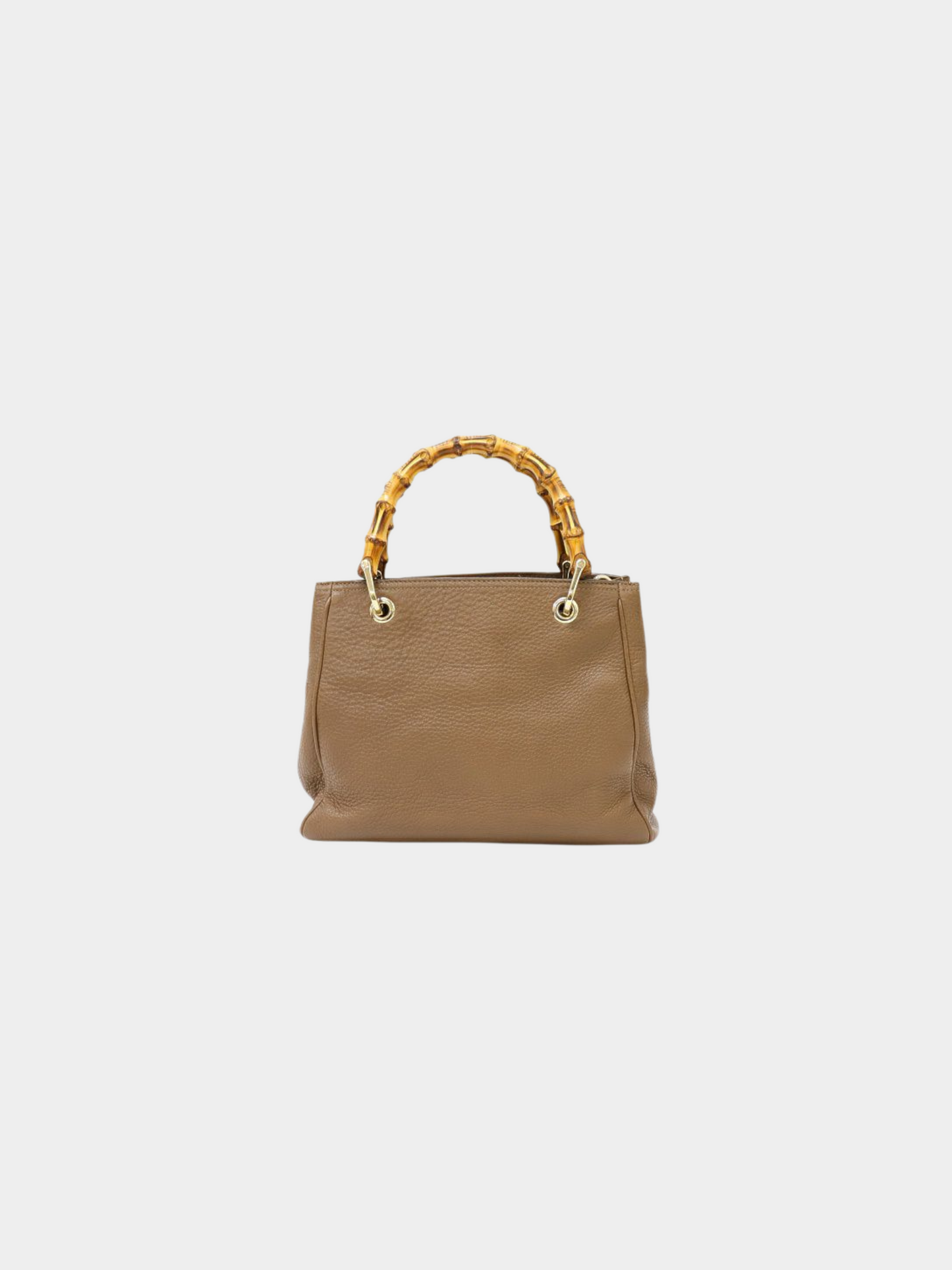 Gucci 2000s Brown Bamboo Shopper 2Way Bag