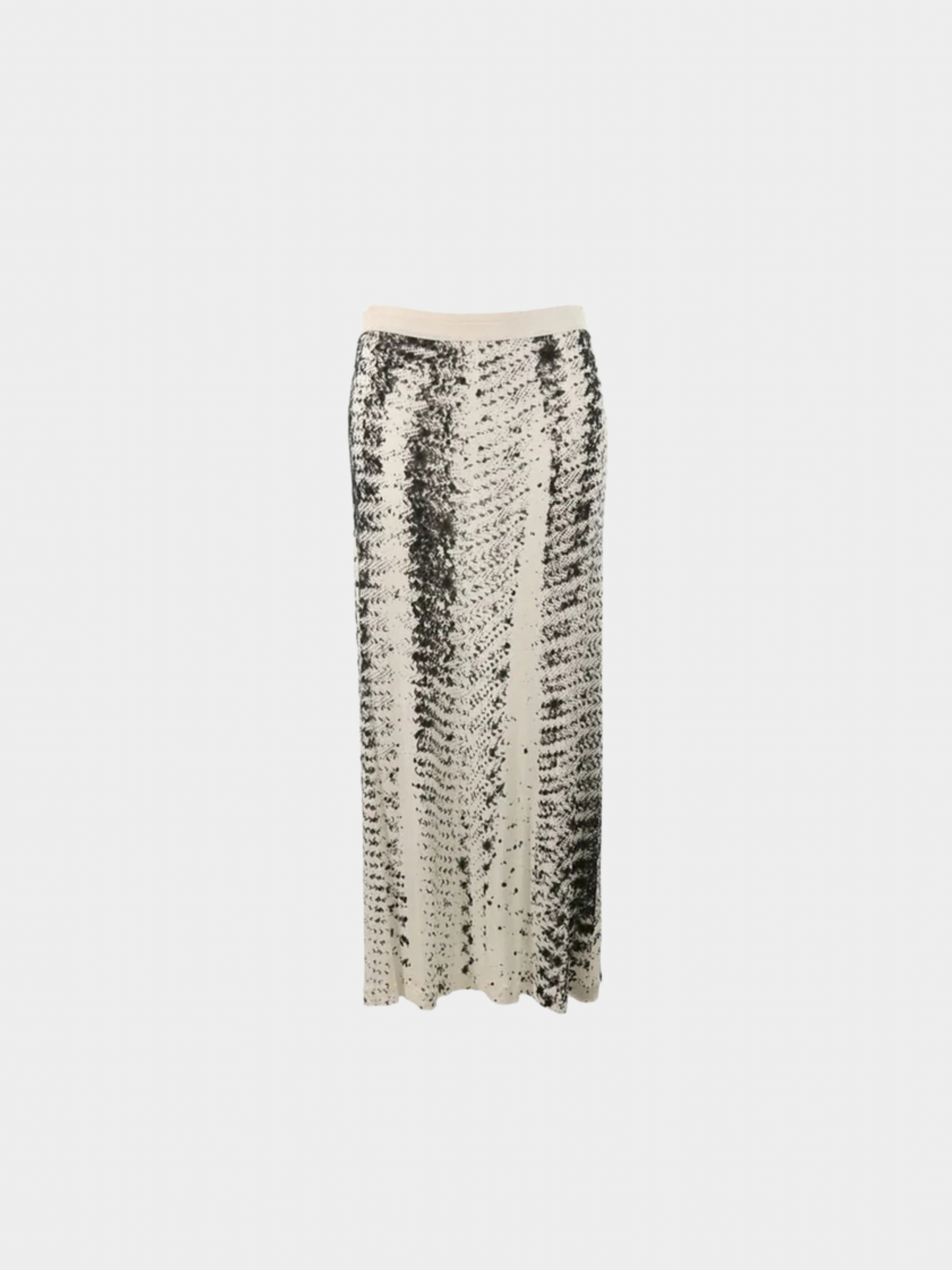 Maison Martin Margiela SS 1999 White Black Rayon Skirt