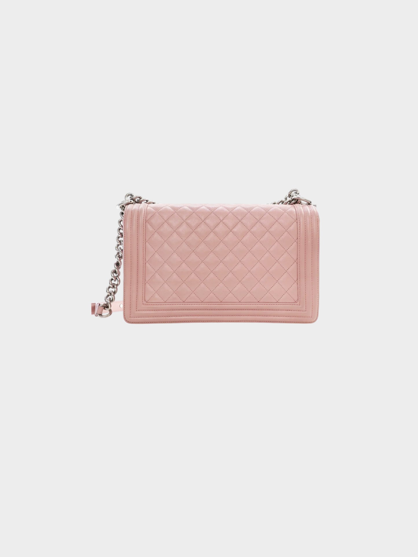 Chanel 2014-2015 Pink Calfskin Boy Flap Bag