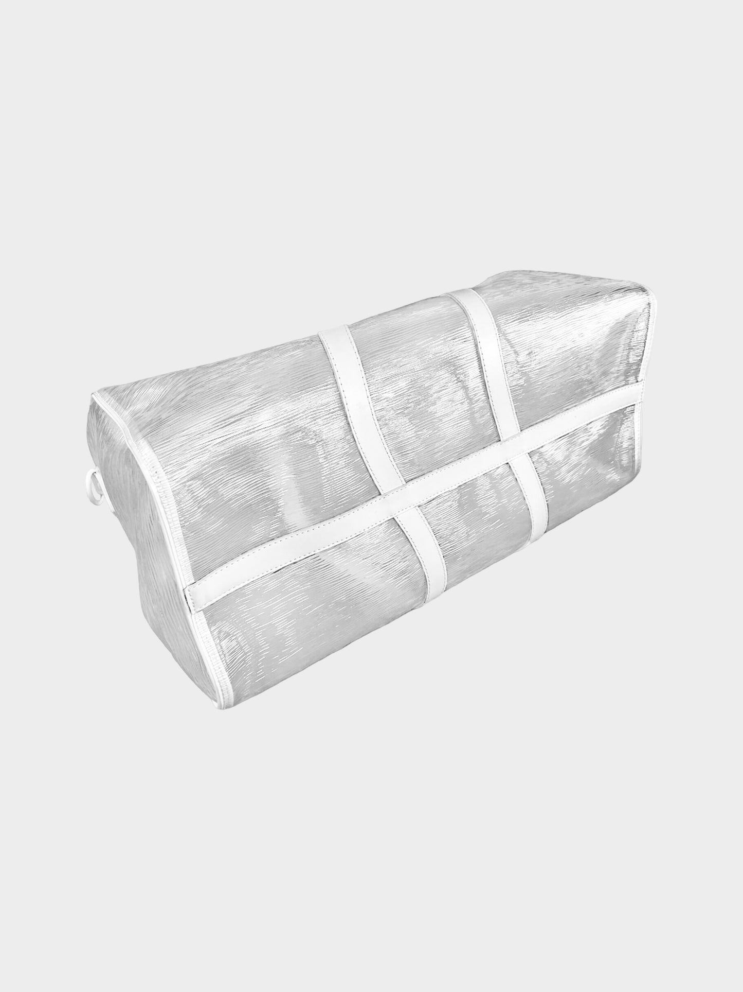 Louis Vuitton 2019 White Wavy Keepall Bandouliere 50 Bag