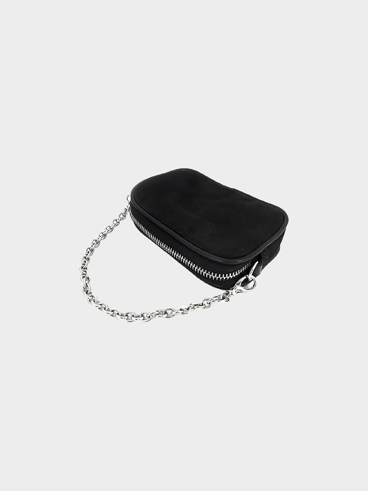 Gucci 2000s Velour Mini Chain Pouch