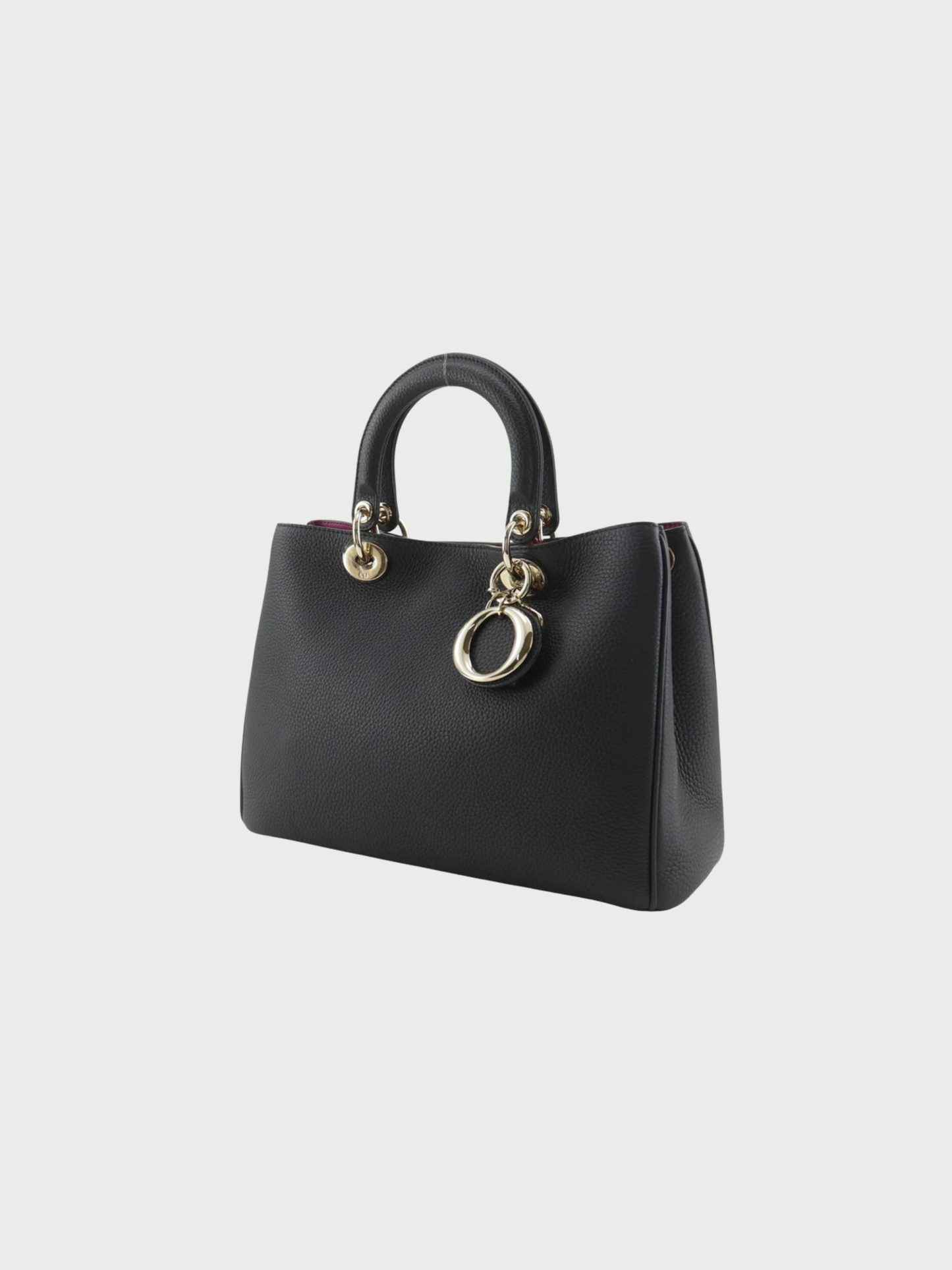 Christian Dior 2010s Black Calfskin Diorissimo 2Way Handbag