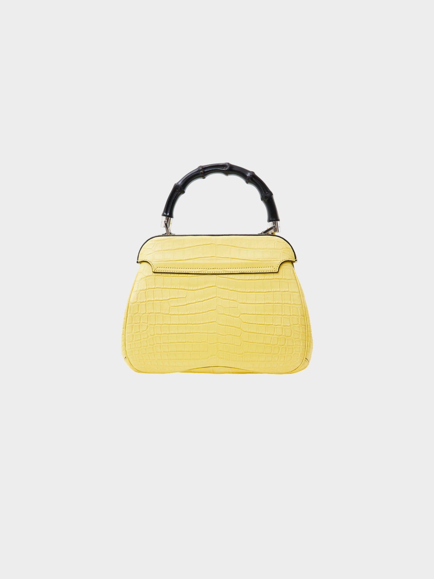 Gucci FW 2013 Yellow Crocodile Leather Lady Lock Bag