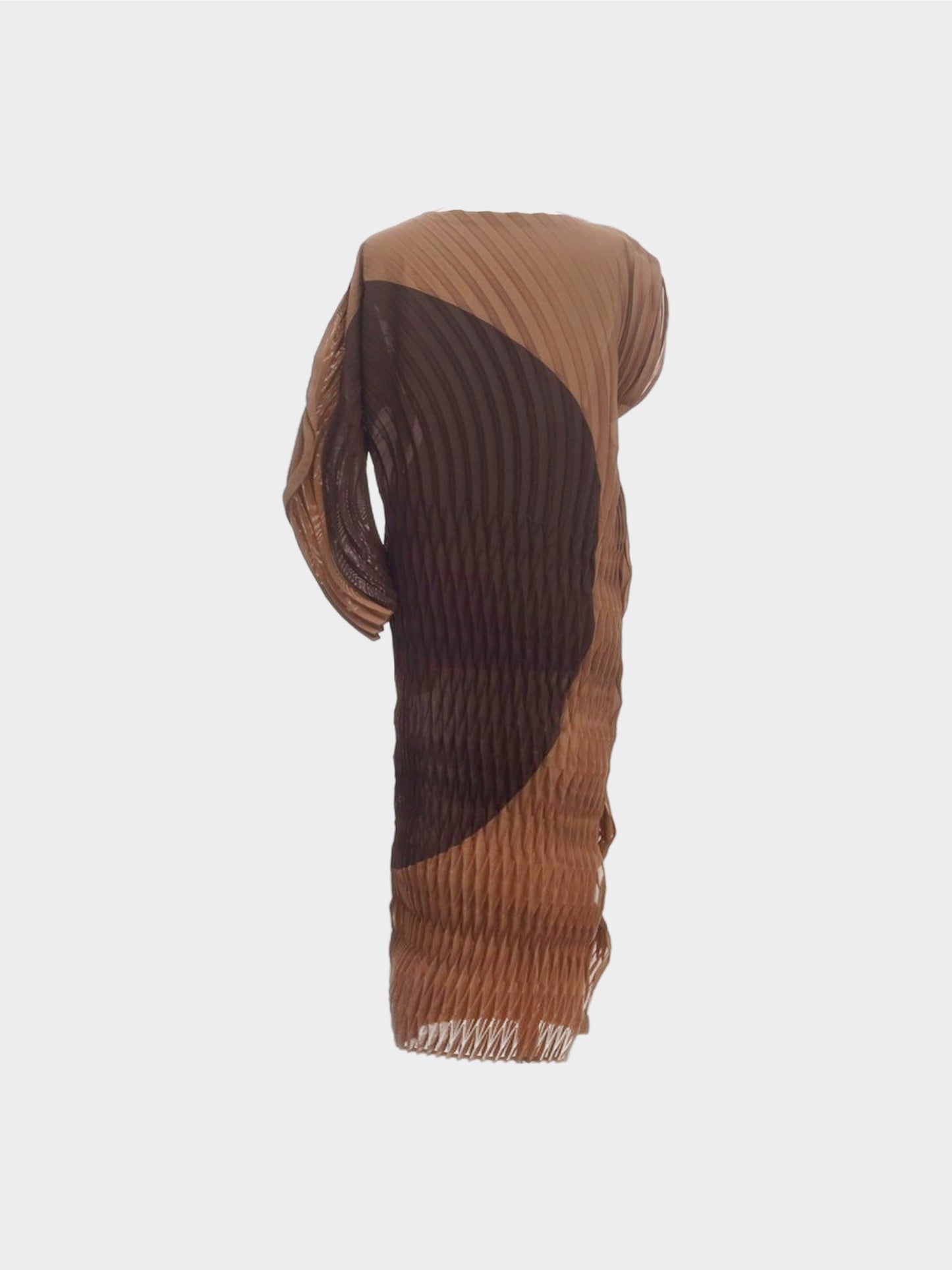 Issey Miyake FW 2022 Brown Fronds Dress