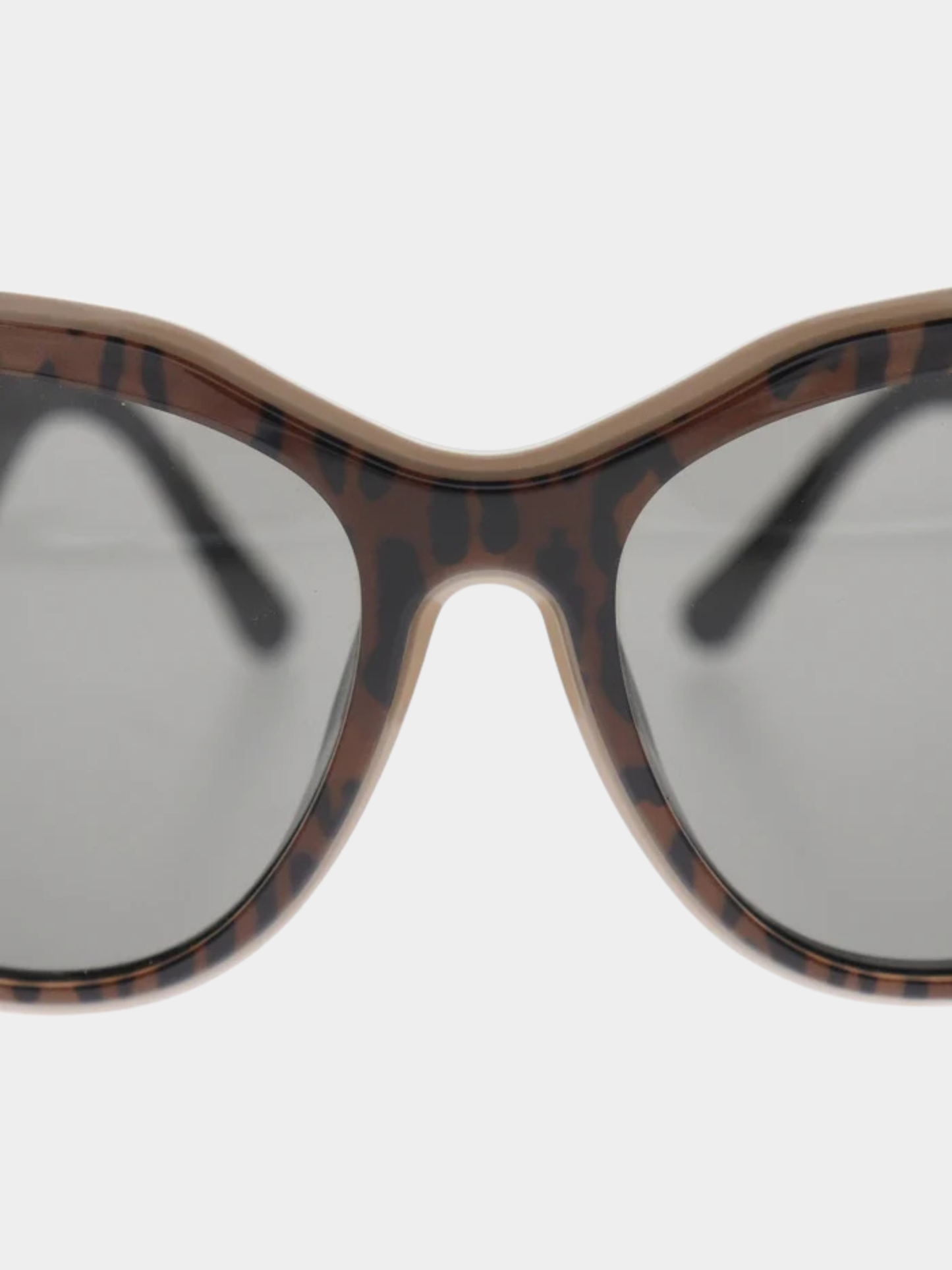 Louis Vuitton 2000s Brown Black Plastic Leopard My Fair Lady Sunglasses