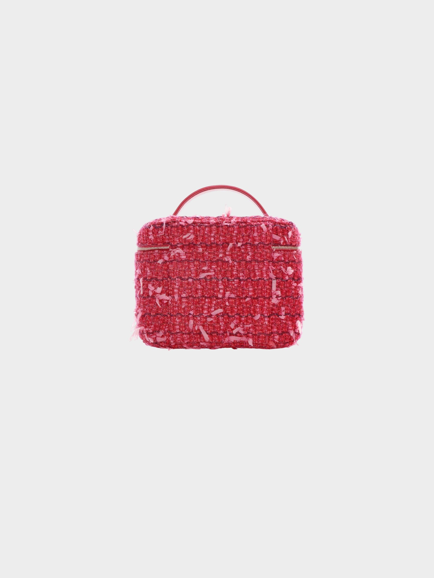 Chanel 2017-2018 Pink Tweed Vanity Case