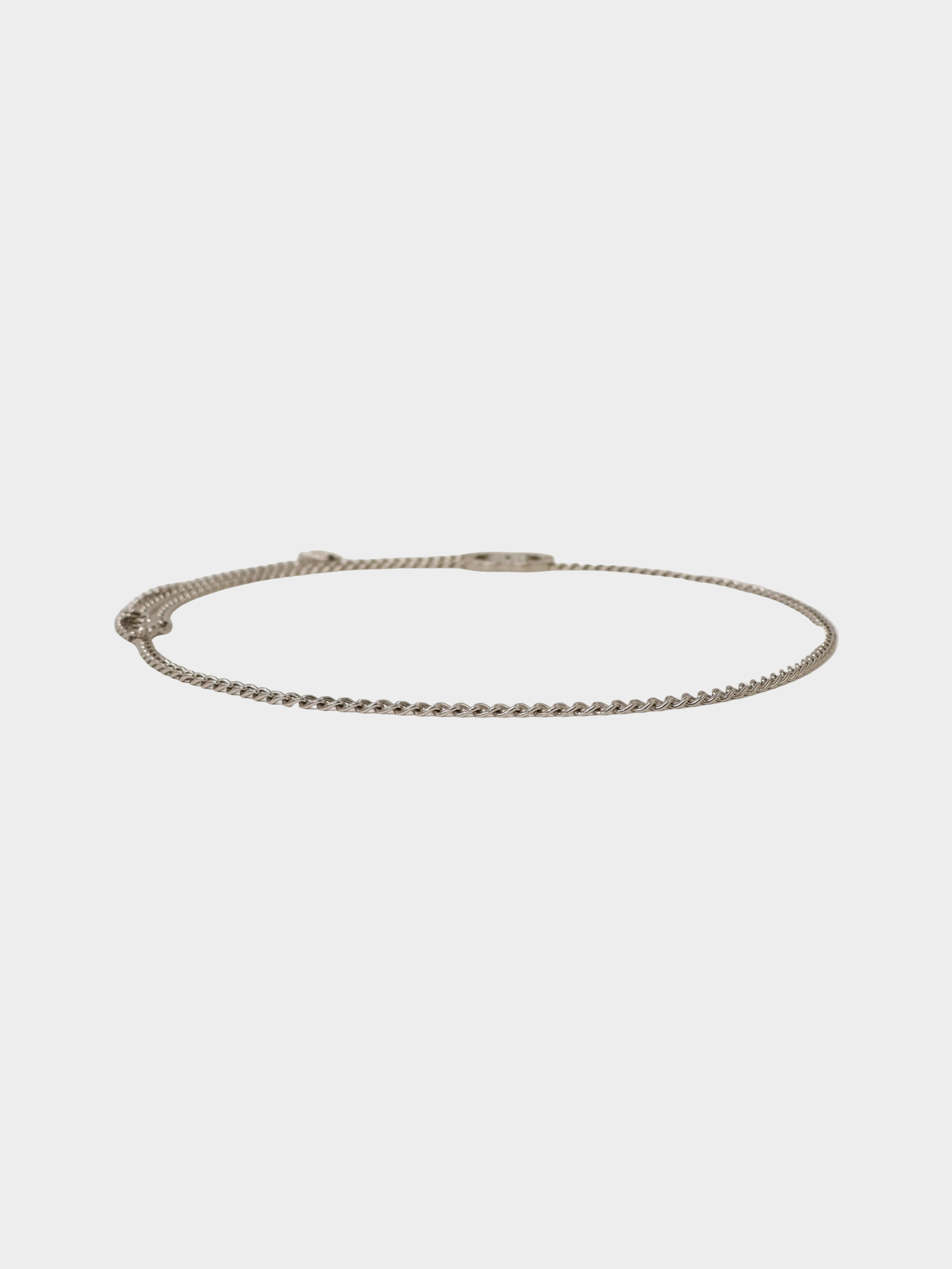 Chanel 2003 Silver Coco Chain Belt