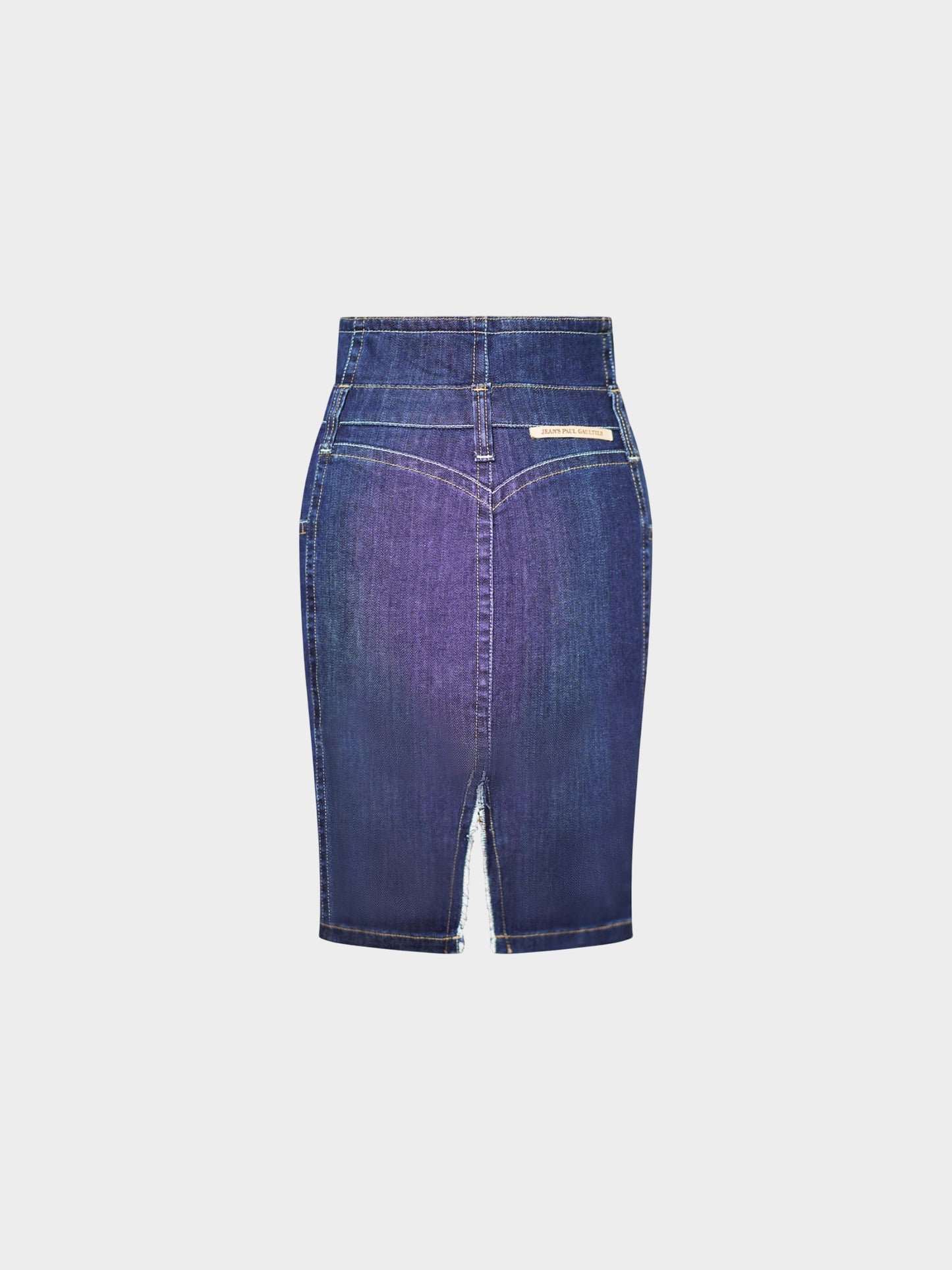 Jean Paul Gaultier 1990s Overlay Denim High-waisted Skirt