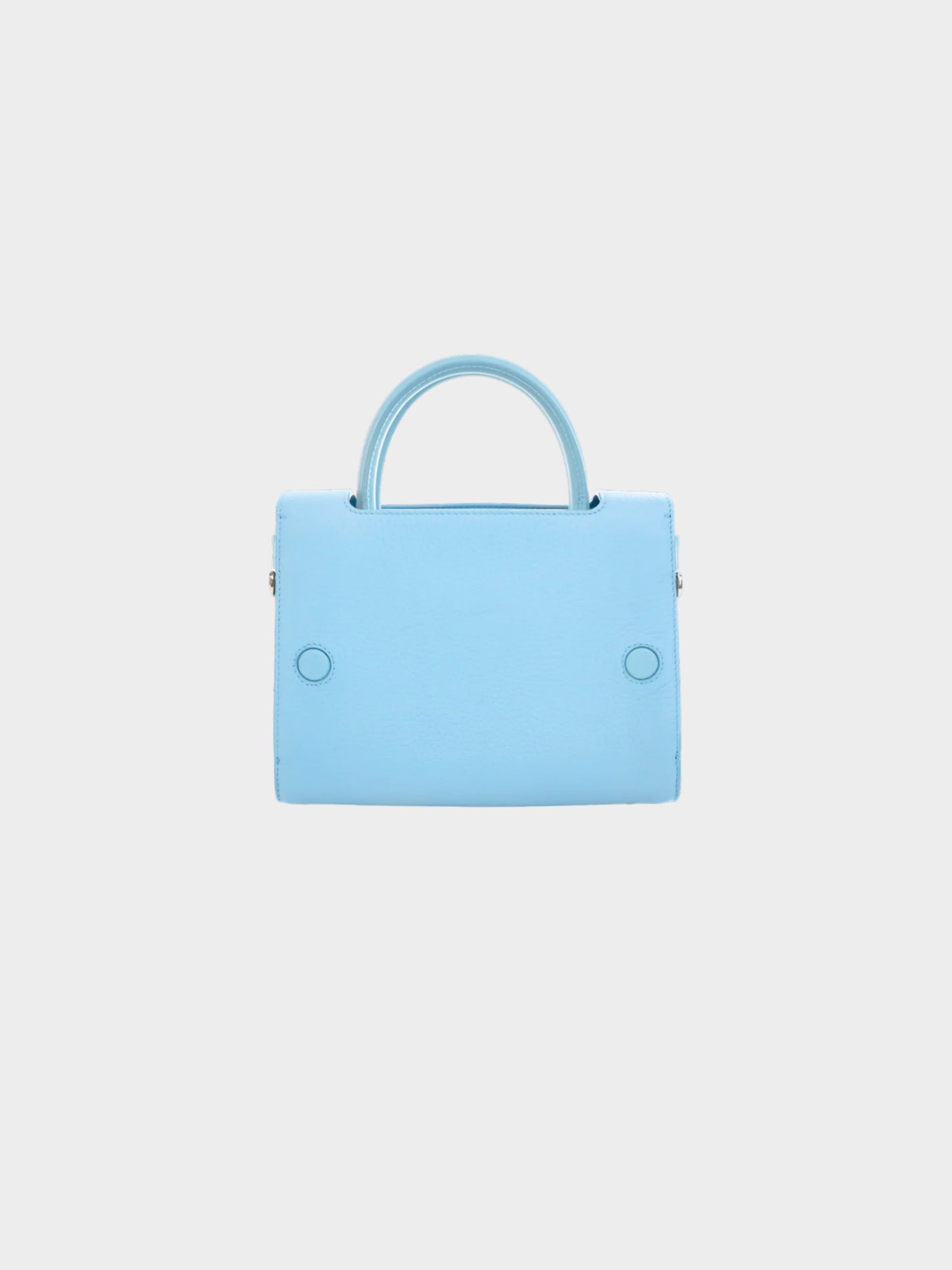 Christian Dior 2010s Light Blue Diorever Mini 2-Way Bag
