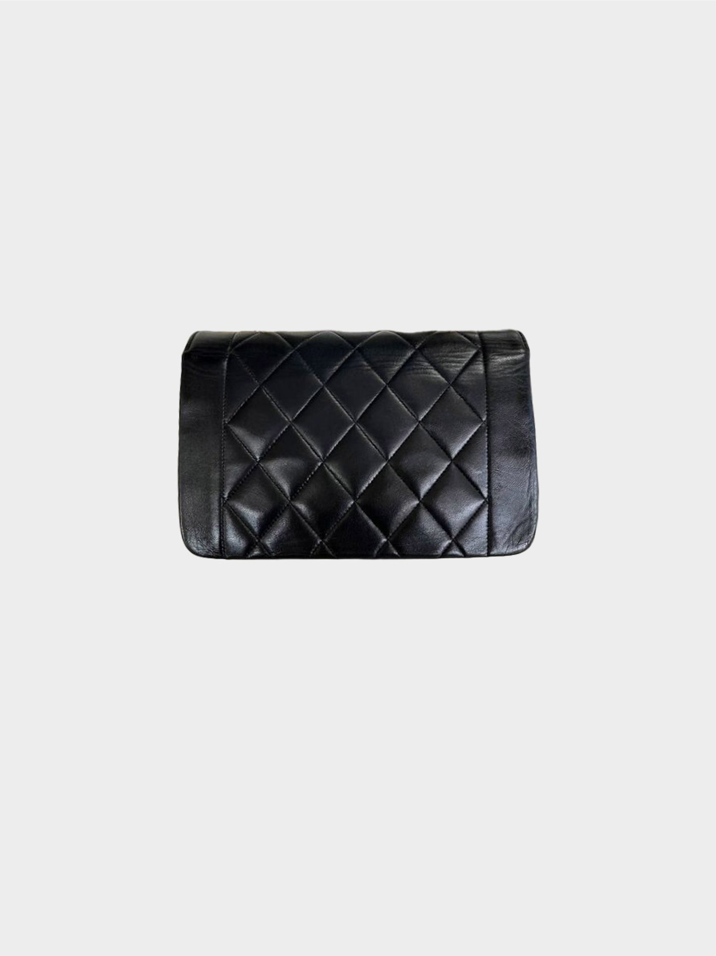 Chanel 1996 Black Lambskin Small Diana Flap Bag