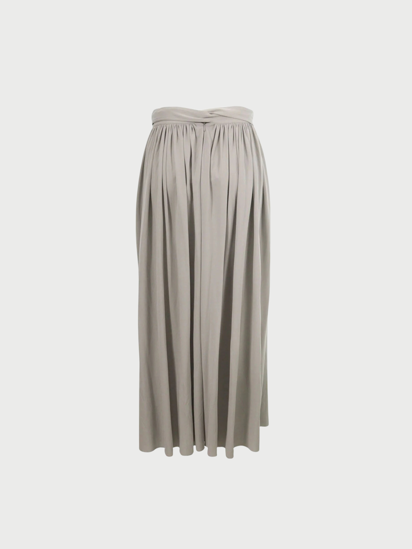 Celine by Phoebe SS 2016 Light Grey Rayon Skirt