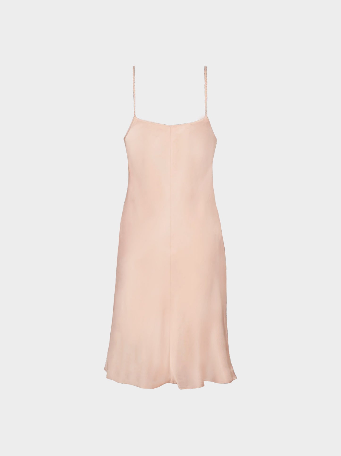 La Perla 2000s Pink Flower Embroidered Satin Lingerie Dress
