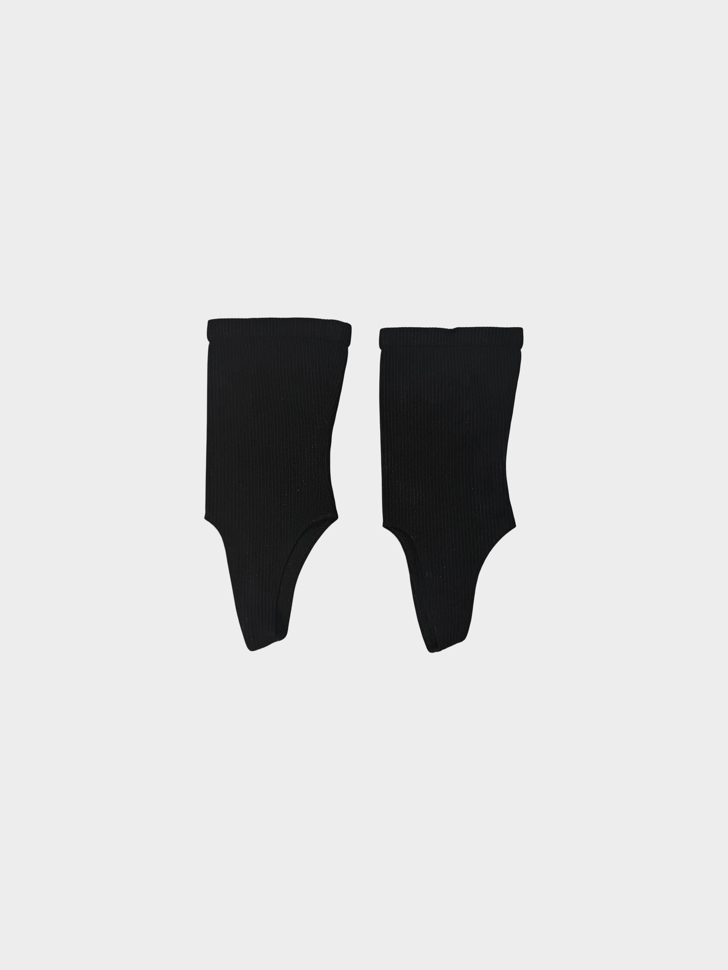 Chanel 2025 Black Cargo Mini Pocket CC Logo Sample Legwarmers