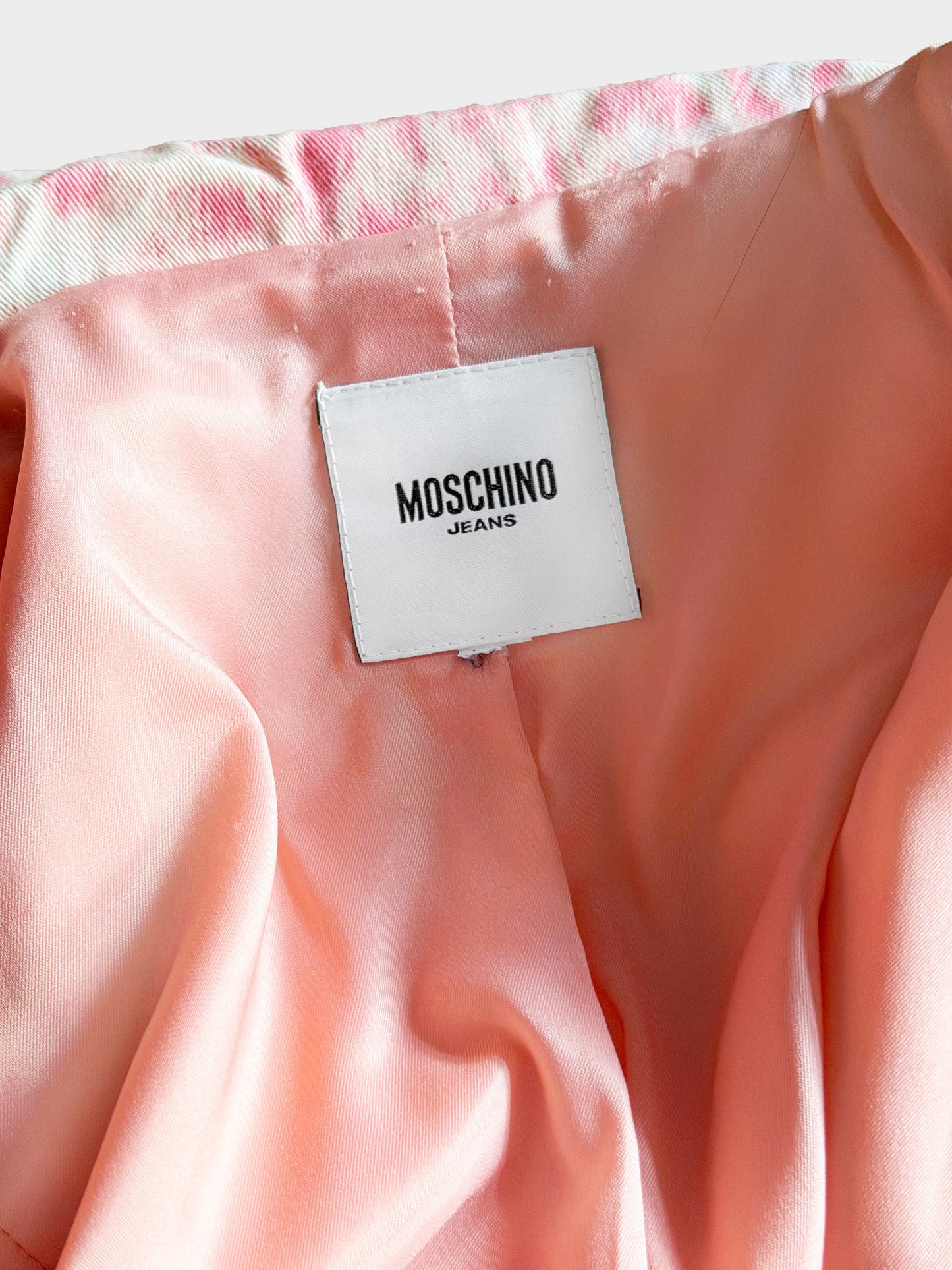 Moschino 2000s Pink Leopard Printed Jacket and Pants Set