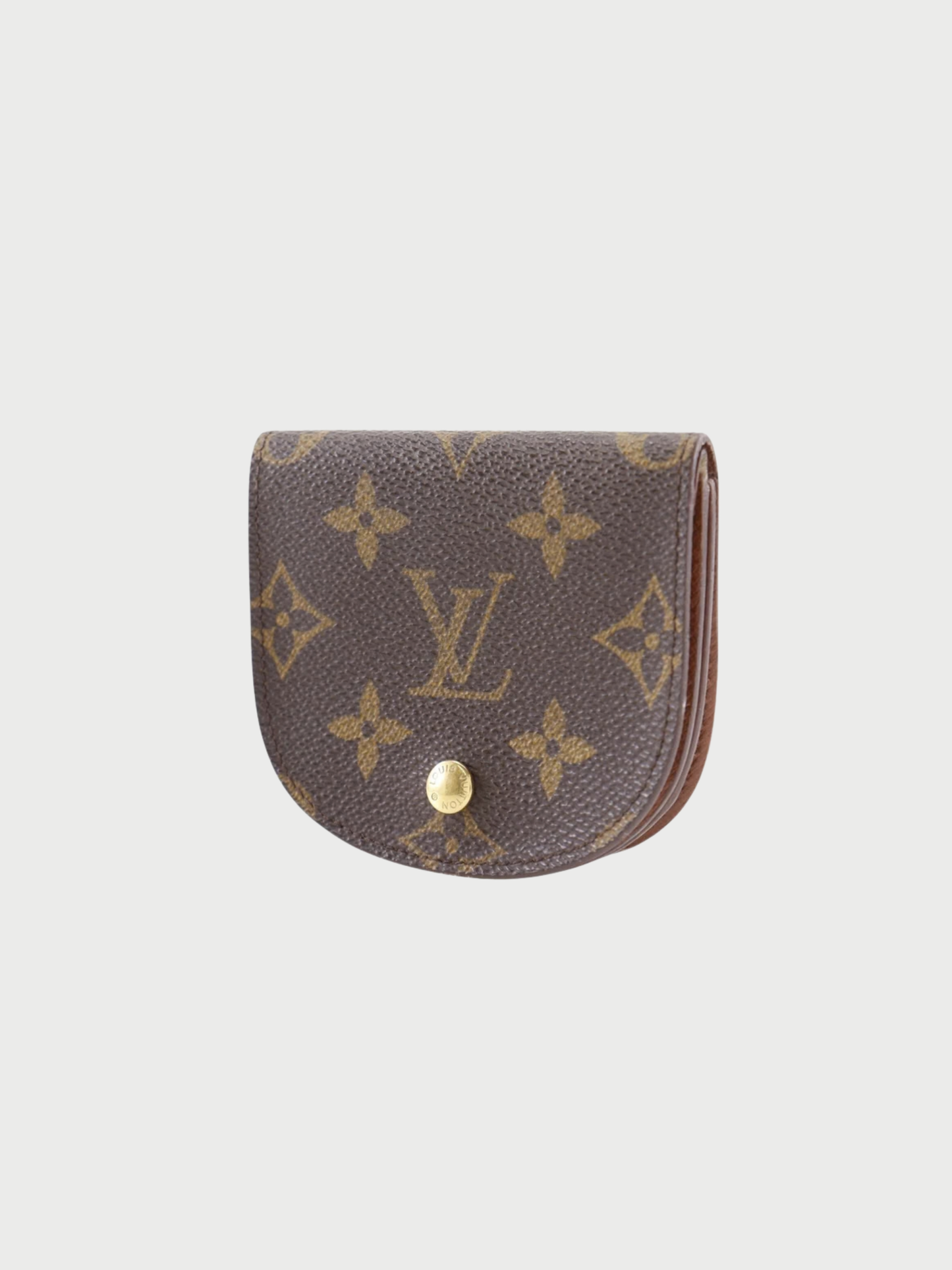 Louis Vuitton 1999 Brown Monogram Canvas Portomone Guze Coin Purse