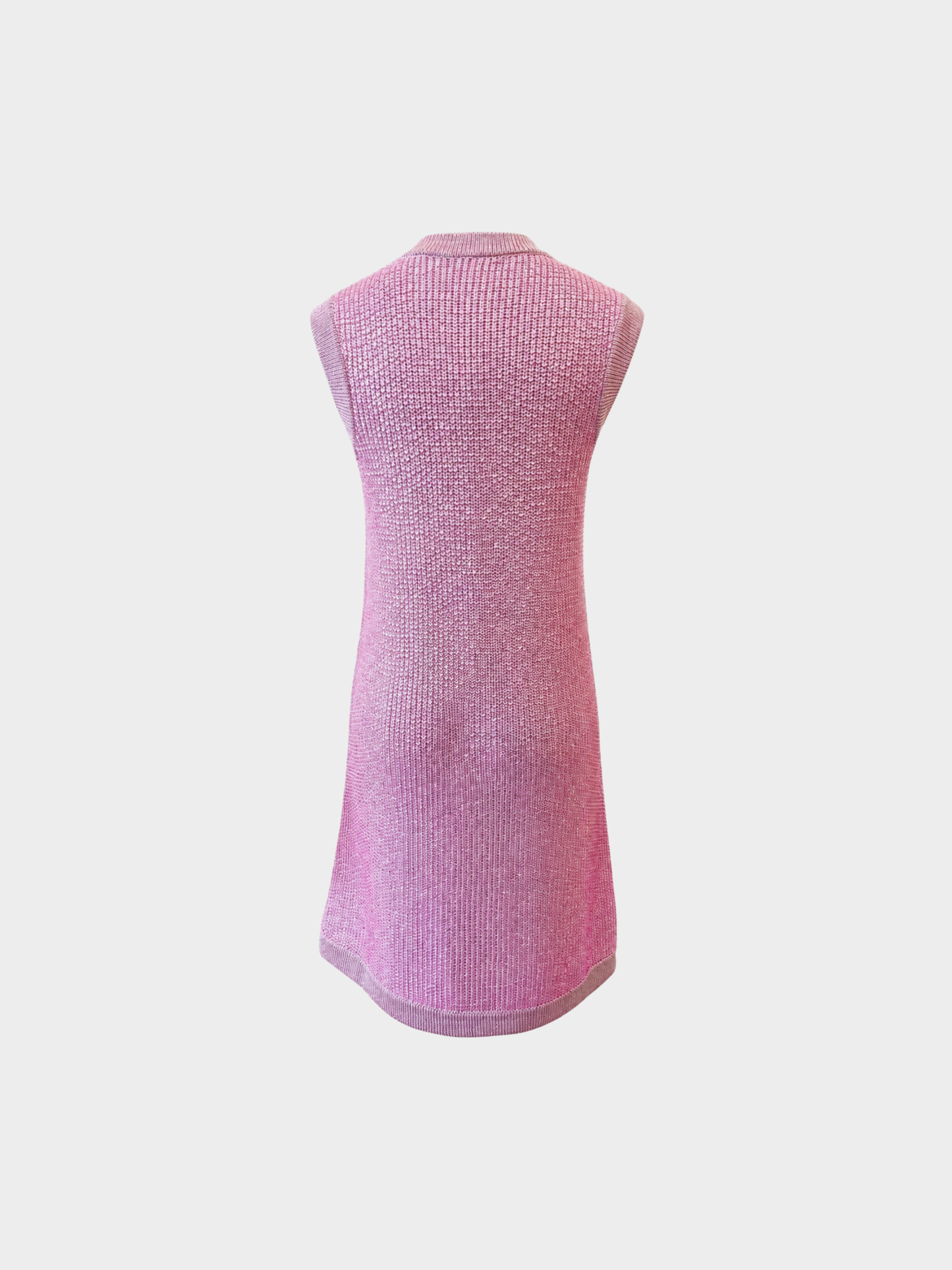 Gucci 2010s Pink Crystal Knit Shift Dress