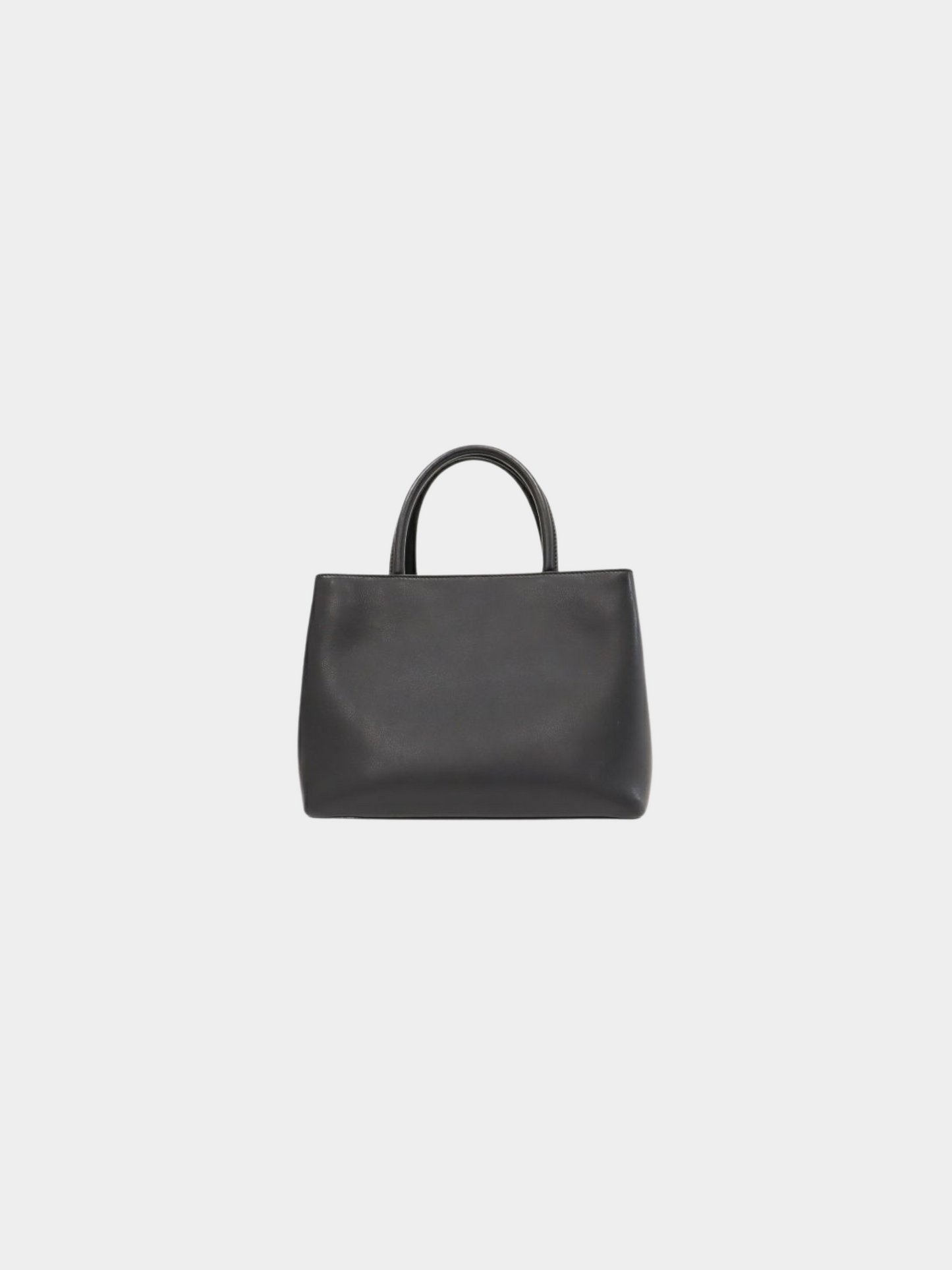 Fendi 2010s Black Leather 2Jours Tote Bag