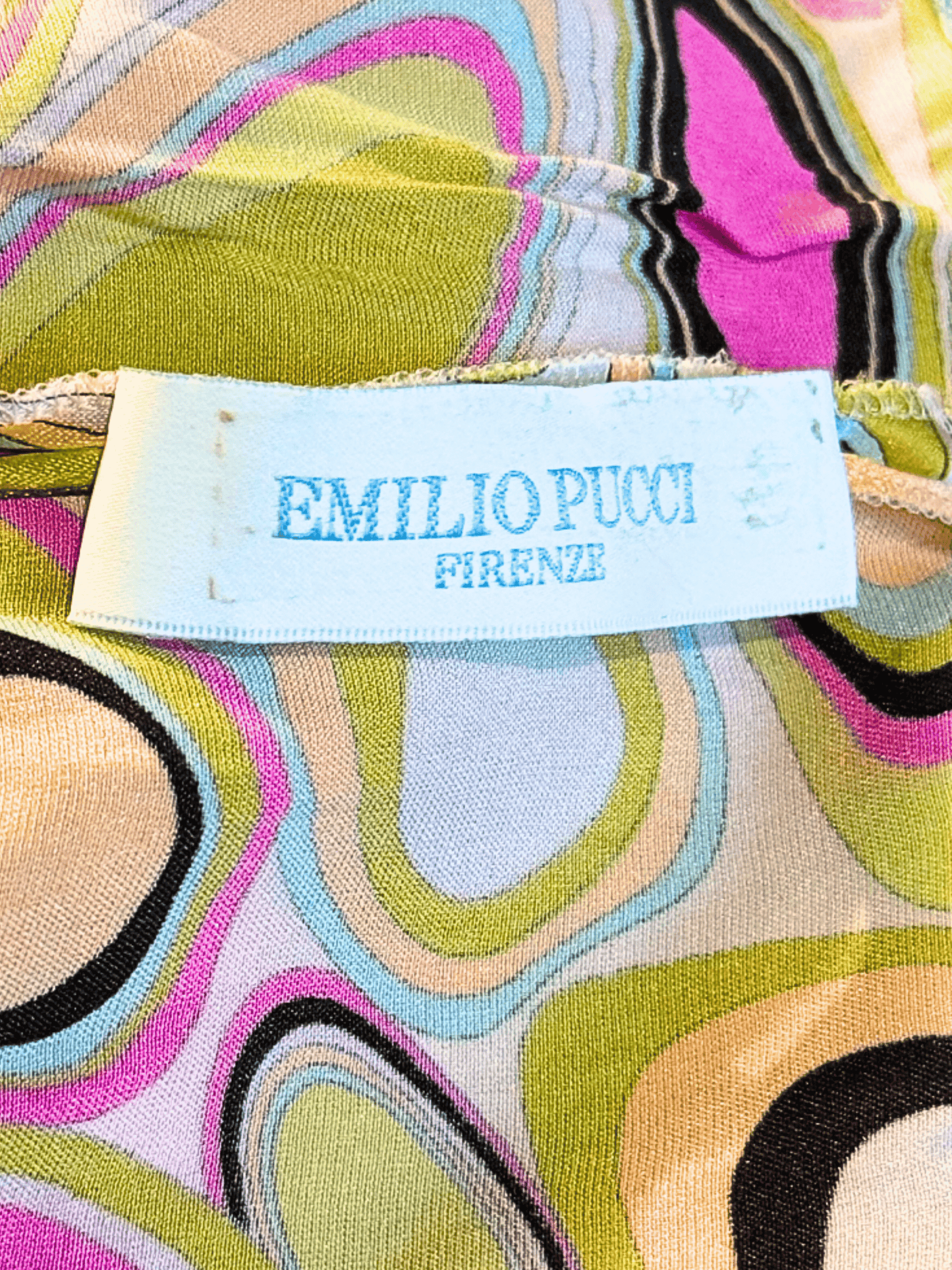 Emilio Pucci 2000s Multicoloured Graphic Flared Pants