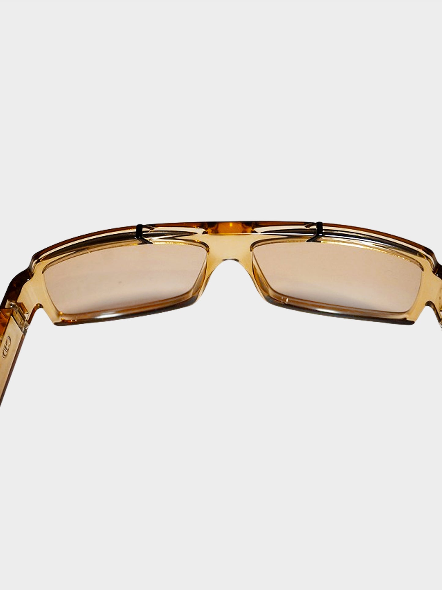 Christian Dior Homme 2000s Amber Black Tie 57/S Sunglasses