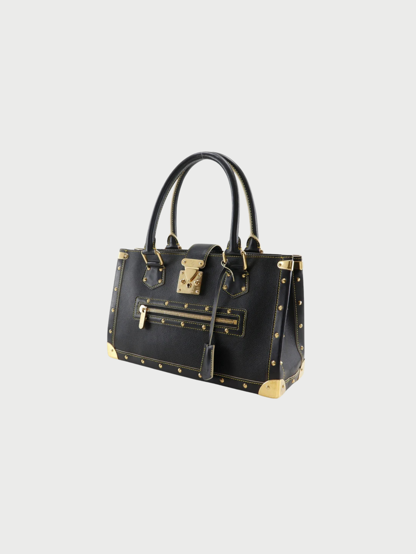 Louis Vuitton 2004 Black Suhali Goatskin Leather Fabuleux Tote Bag