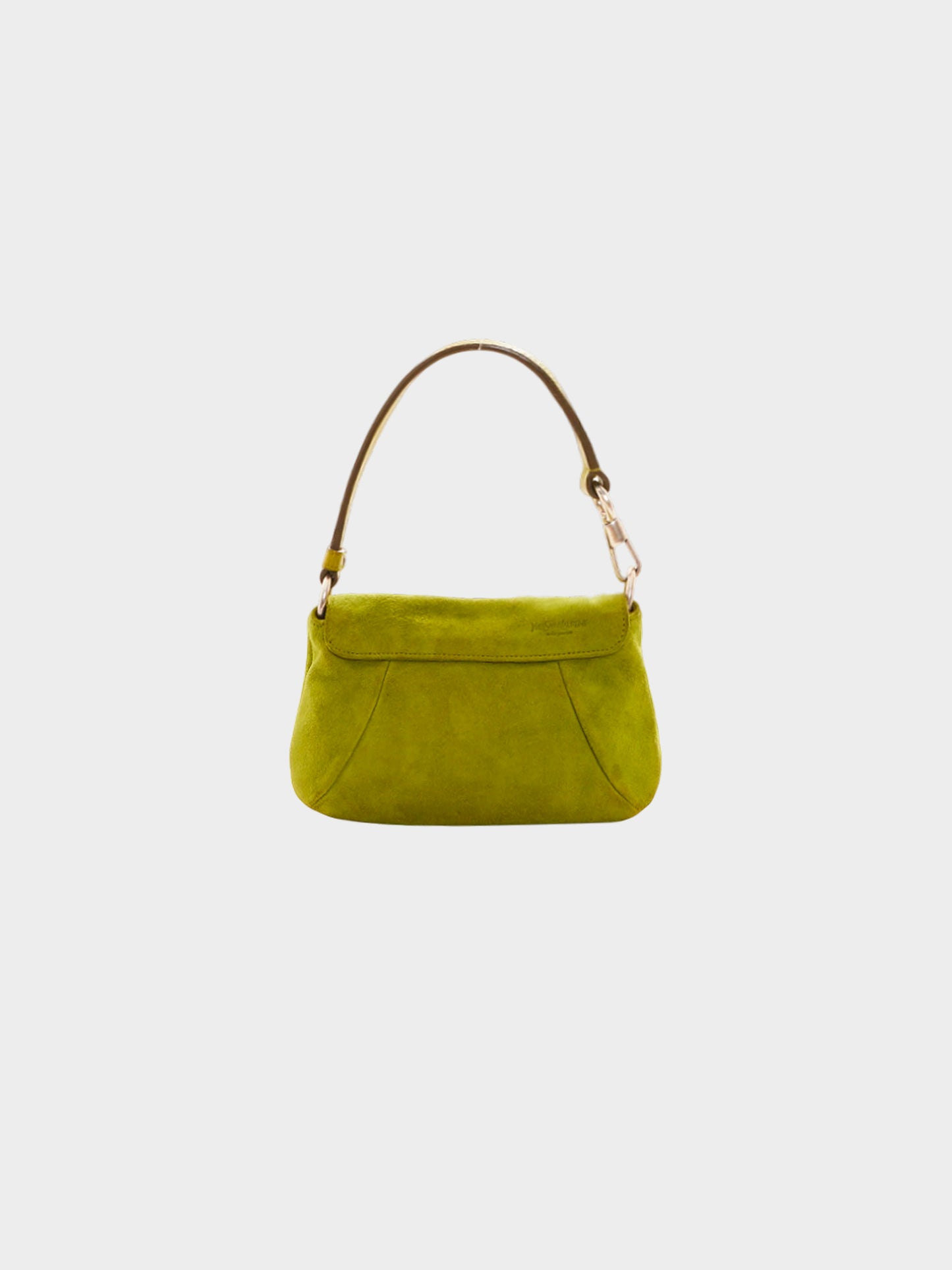 Yves Saint Laurent by Tom Ford FW 2003 Green Suede Nadja Rosette Bag