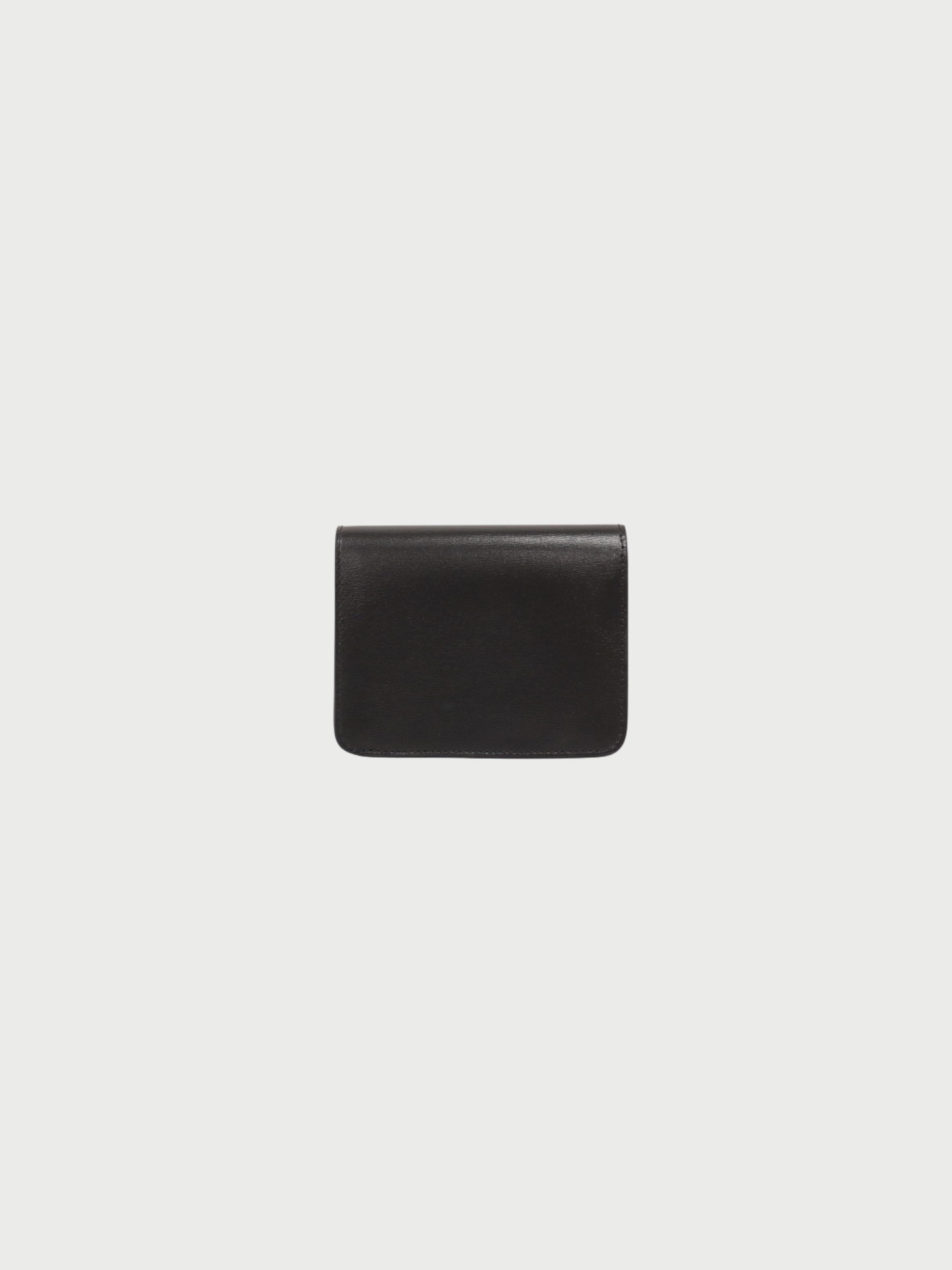 Celine 2020s Black Leather Compact Wallet