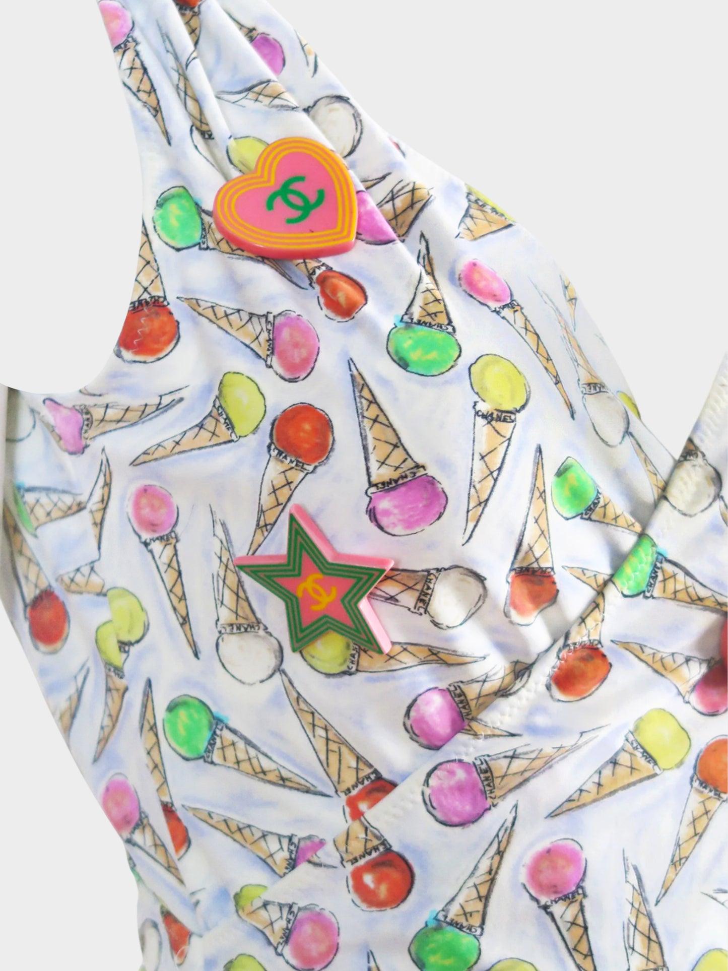 Chanel by Karl Lagerfeld Cruise 2004 Ice Cream Print Top