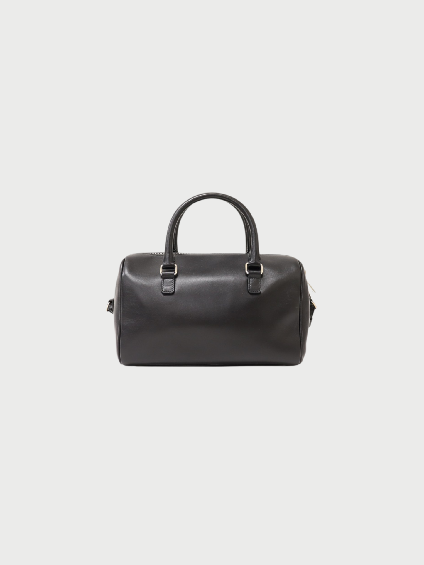 Yves Saint Laurent 2010s Black Leather Baby Duffle Bag