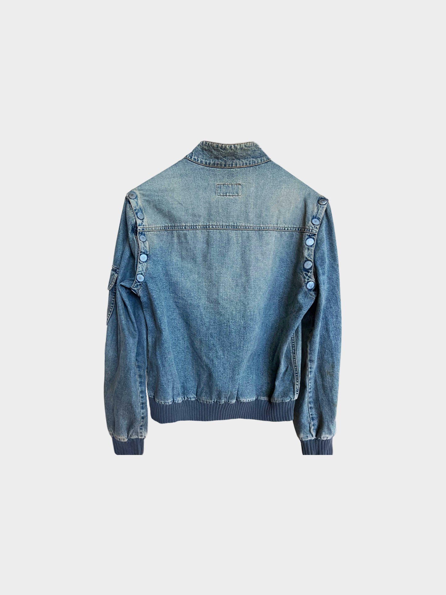 Dolce and Gabbana 2000s Denim Multi-pocket Zip Jacket