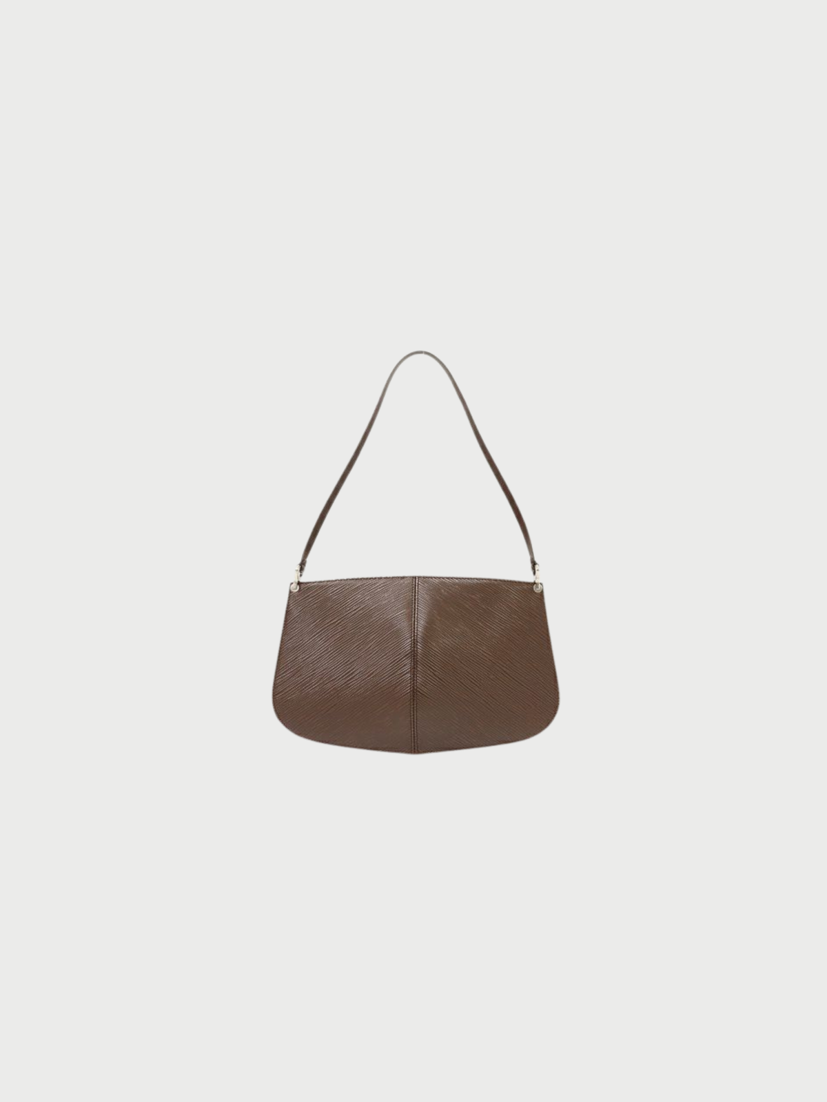 Louis Vuitton 2000s Mocha Epi Leather Pochette Demi Lune