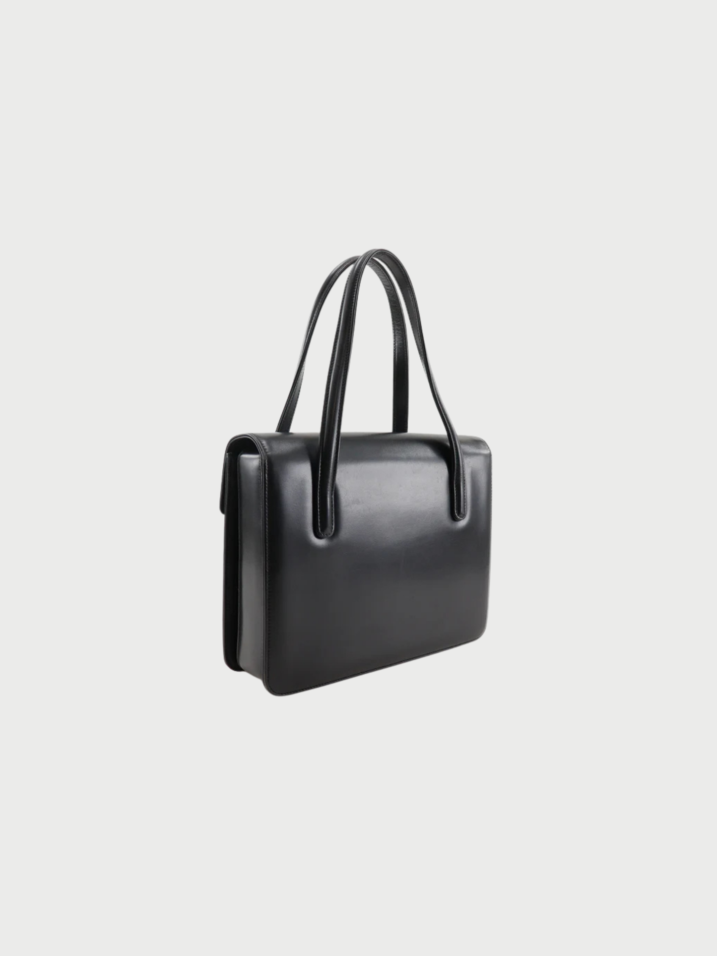 Gucci 1980s Black Calfskin Old Gucci Handbag