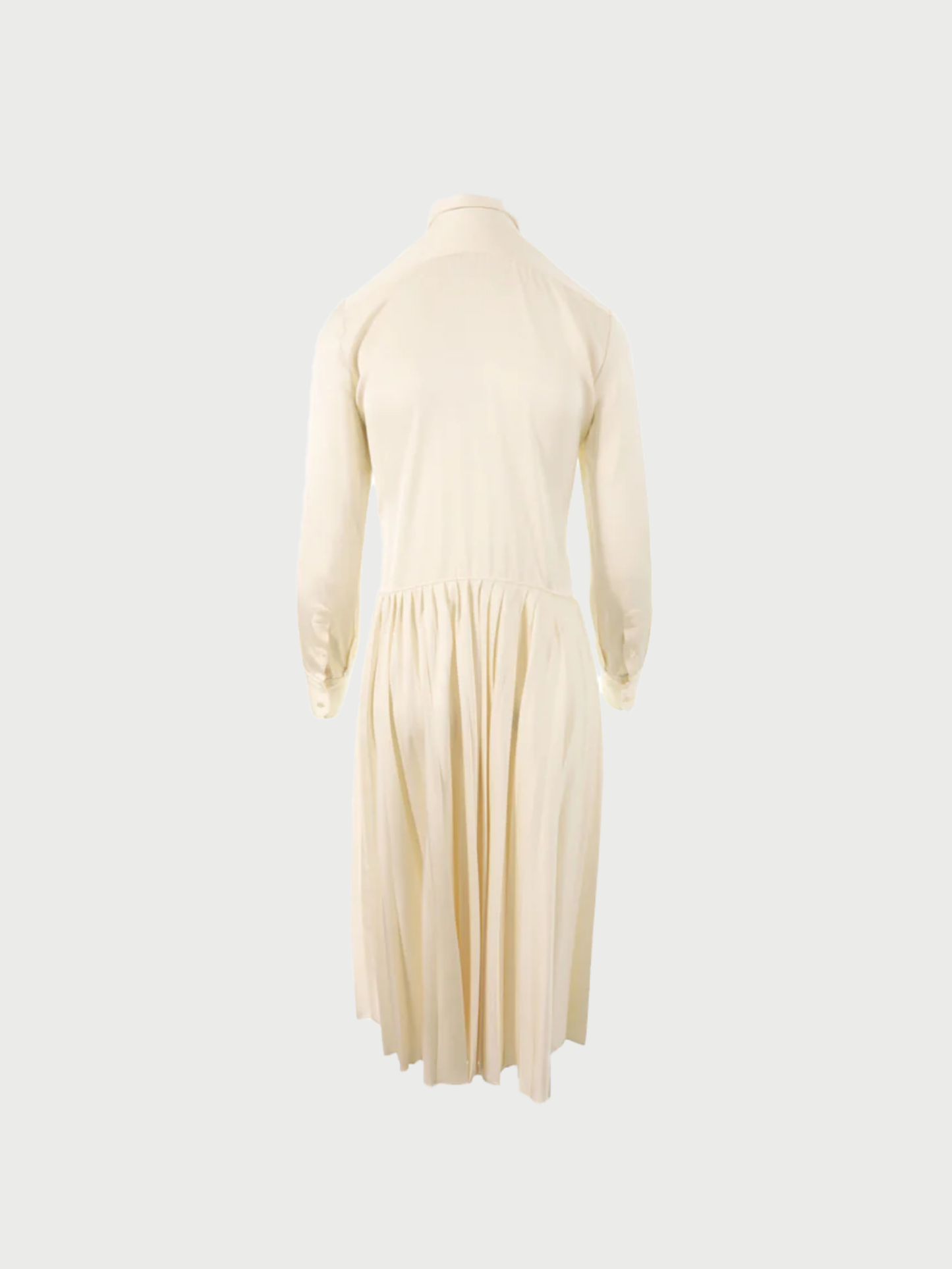 Celine by Phoebe Philo 2010s Off-White Silk Blend Dress
