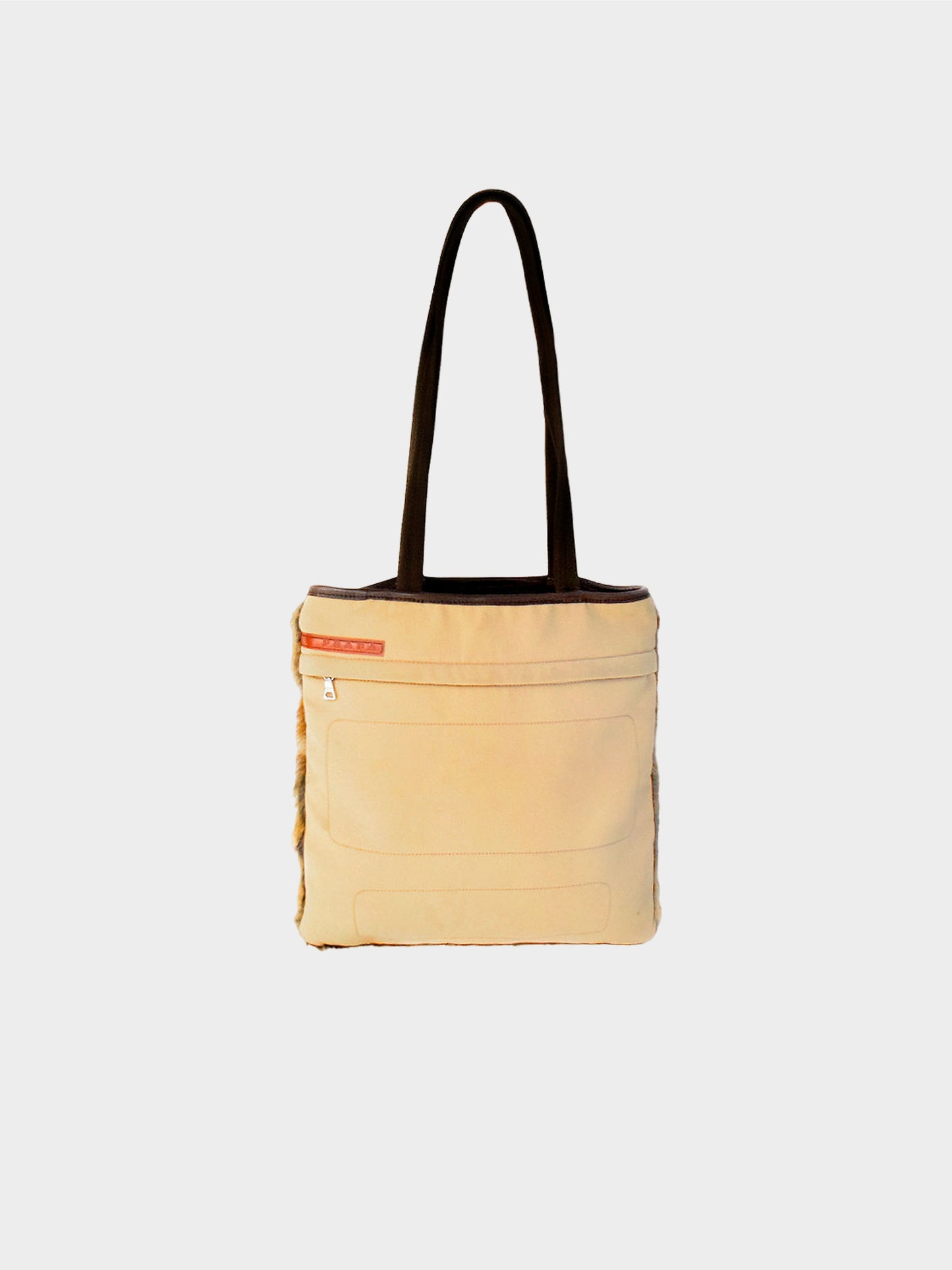 Prada FW 1999 Fox Fur Tote Bag
