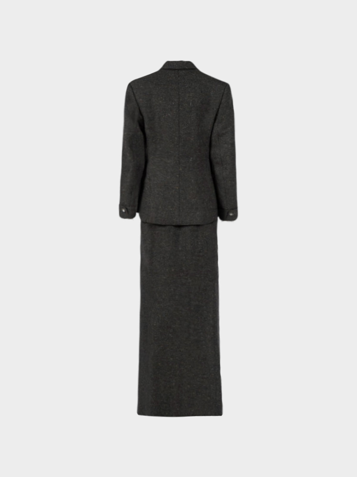 Azzedine Alaïa 1990s Wool Tweed with Multicolored Speckled 3-piece Suit Set