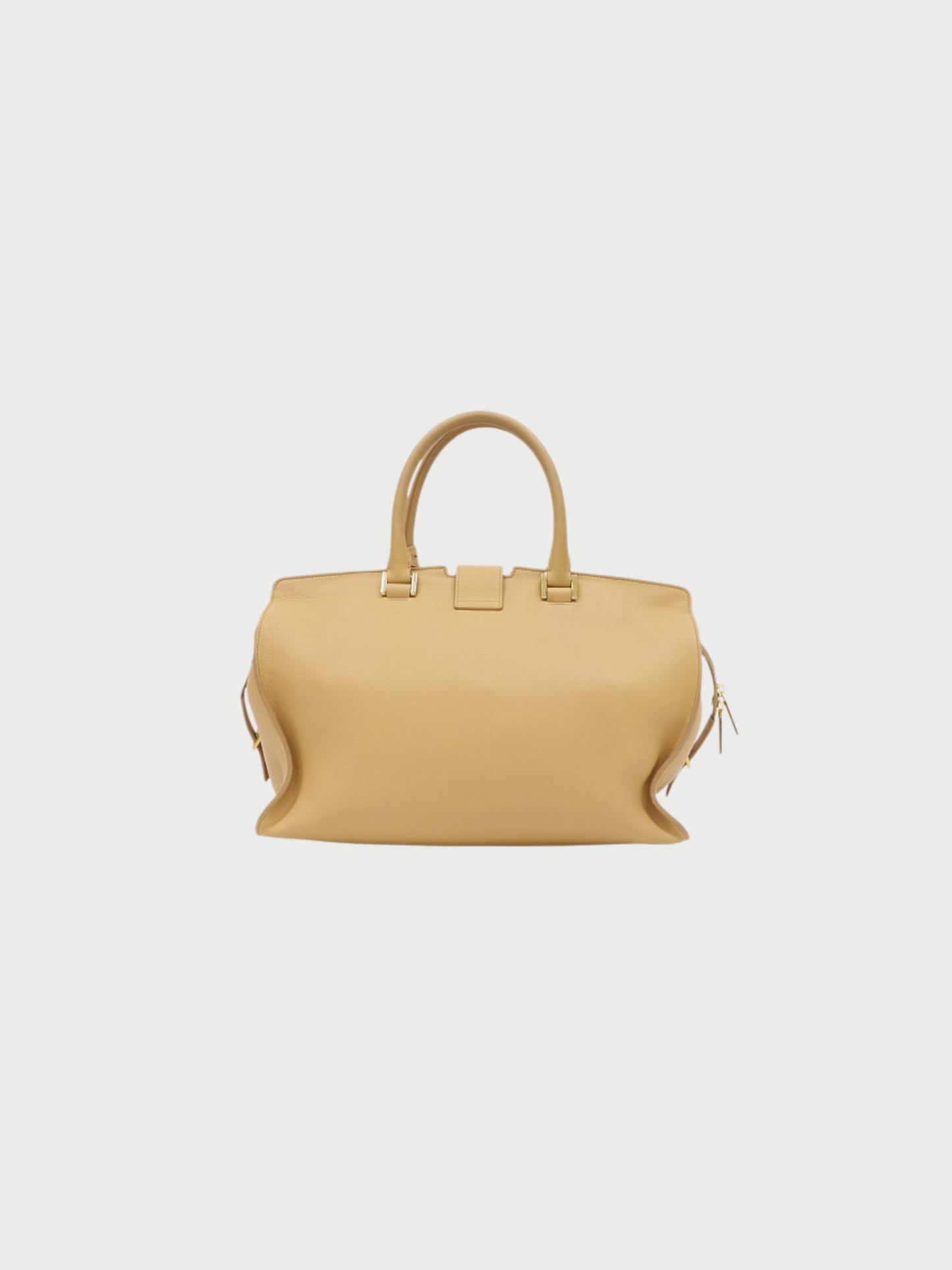 Yves Saint Laurent 2010s Beige Leather Cabas Classic Bag