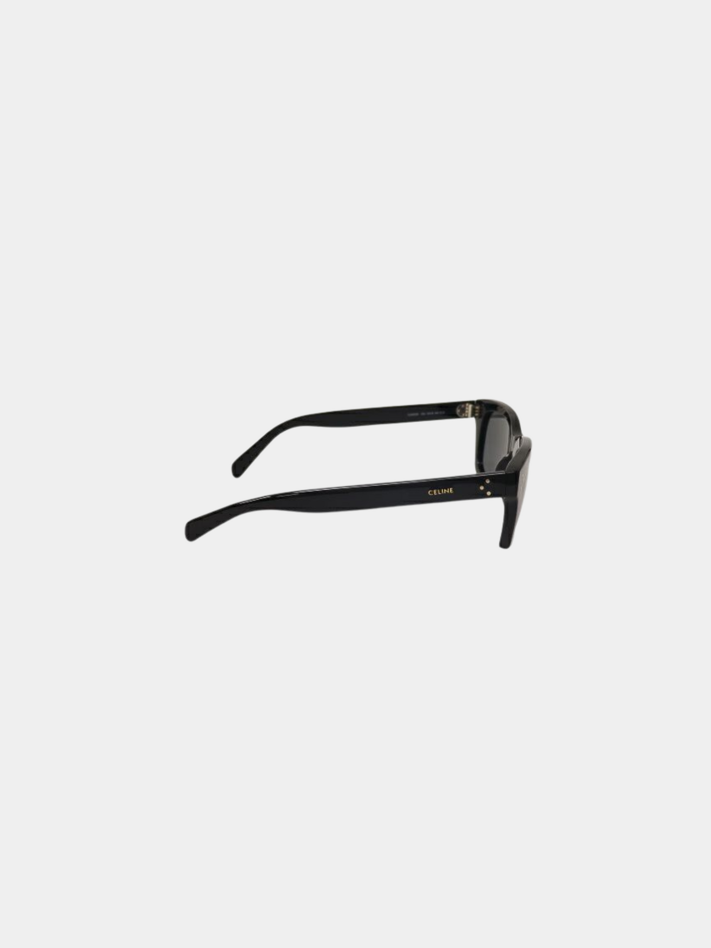 Celine 2010s Black Logo Sunglasses