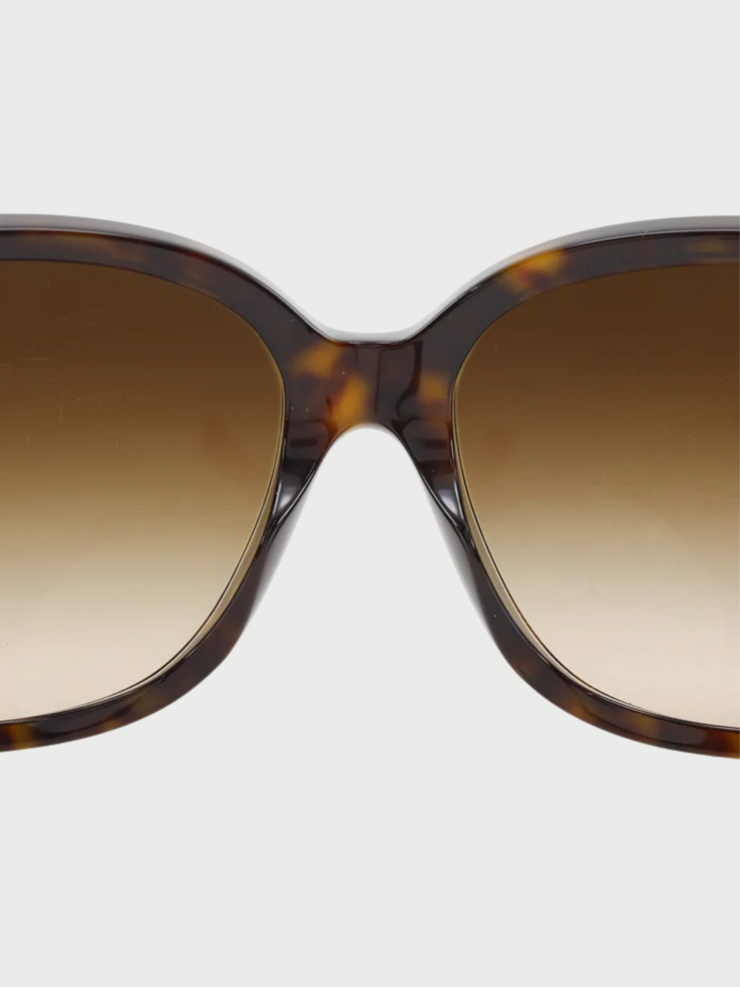Chanel 2000s Brown Plastic Coco Mark Turn Lock Motif Sunglasses