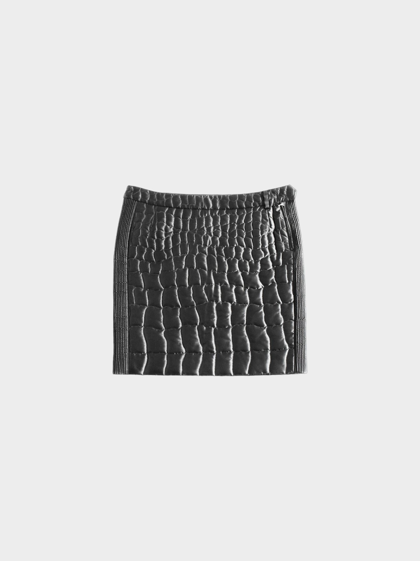Prada 2000s Quilted Nylon Skirt