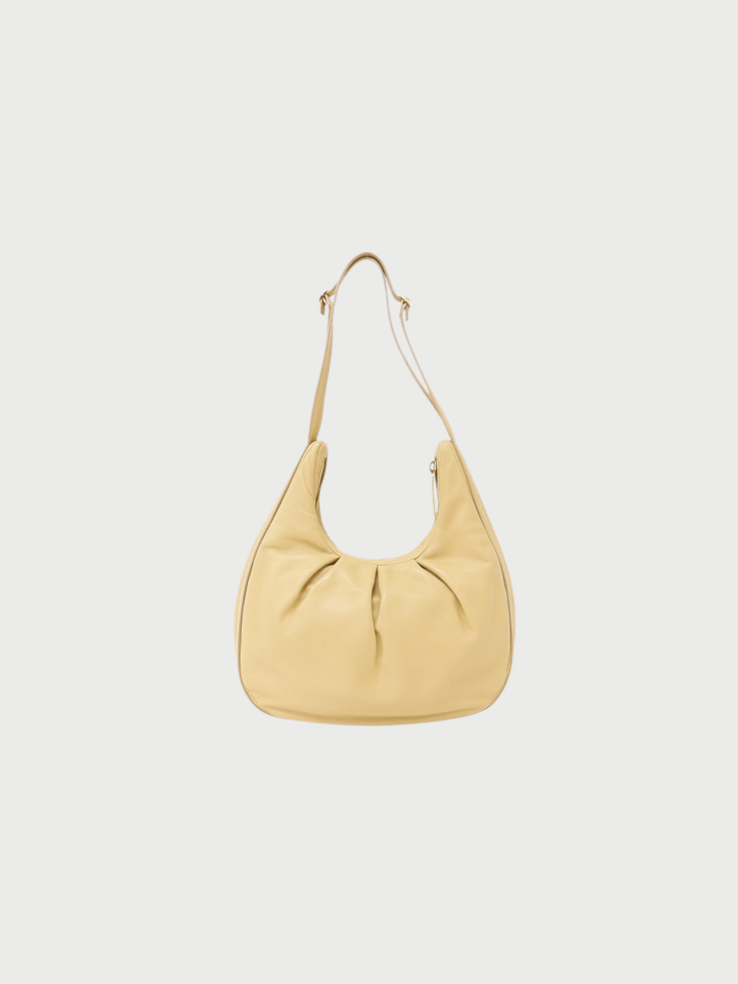 Loewe 2000s Beige Leather Anagram Shoulder Bag